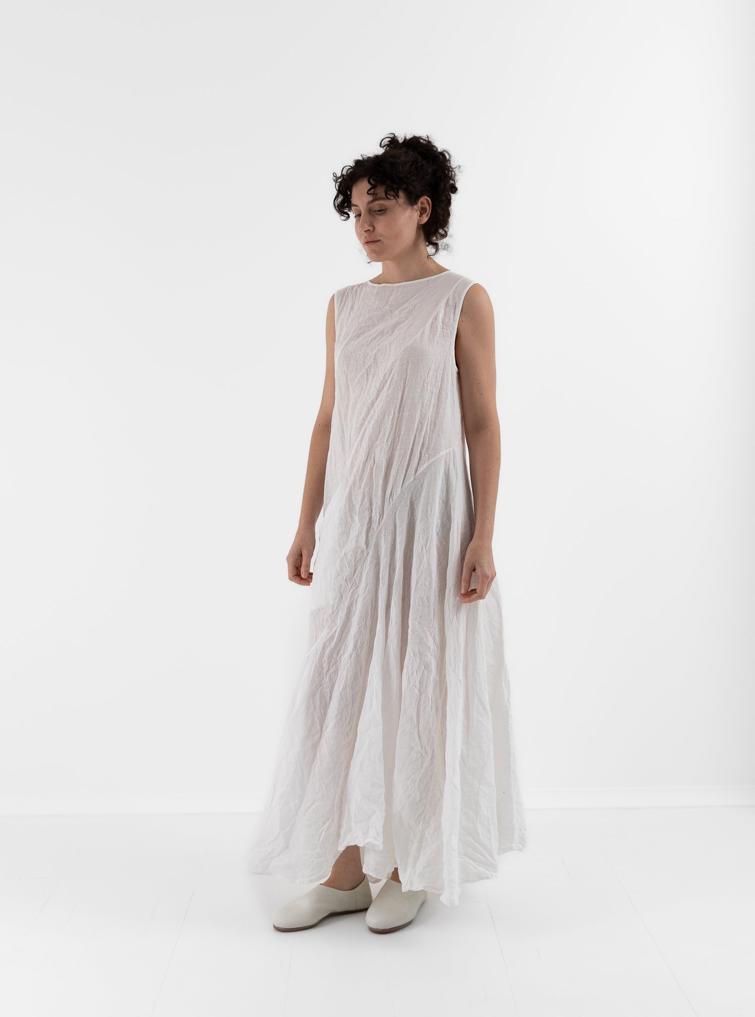 Risa Nakamura Dress Mokuren in White - RISA NAKAMURA at Worthwhile - shop DRESS