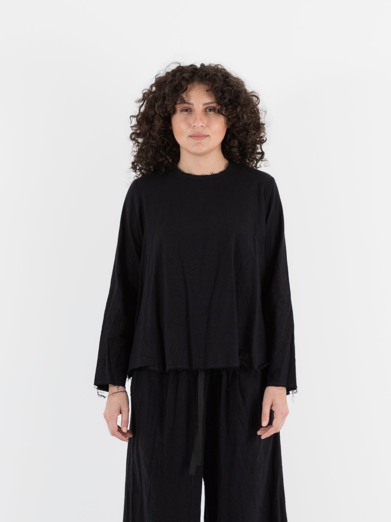 SCHA Long Sleeve Top in Black - SCHA at Worthwhile - shop TOP