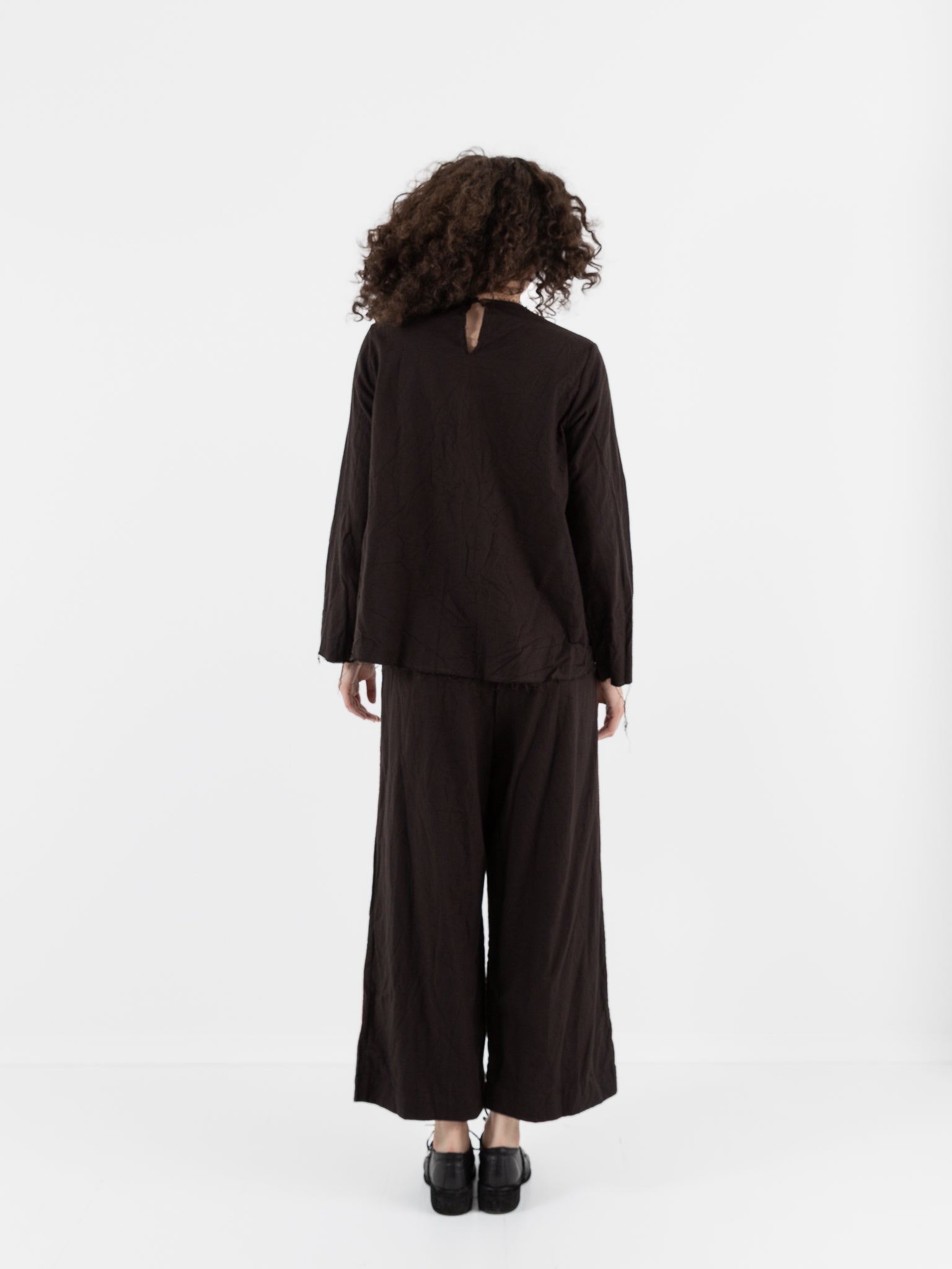 SCHA Long Sleeve Top in Bitter Chocolate - SCHA at Worthwhile - shop TOP