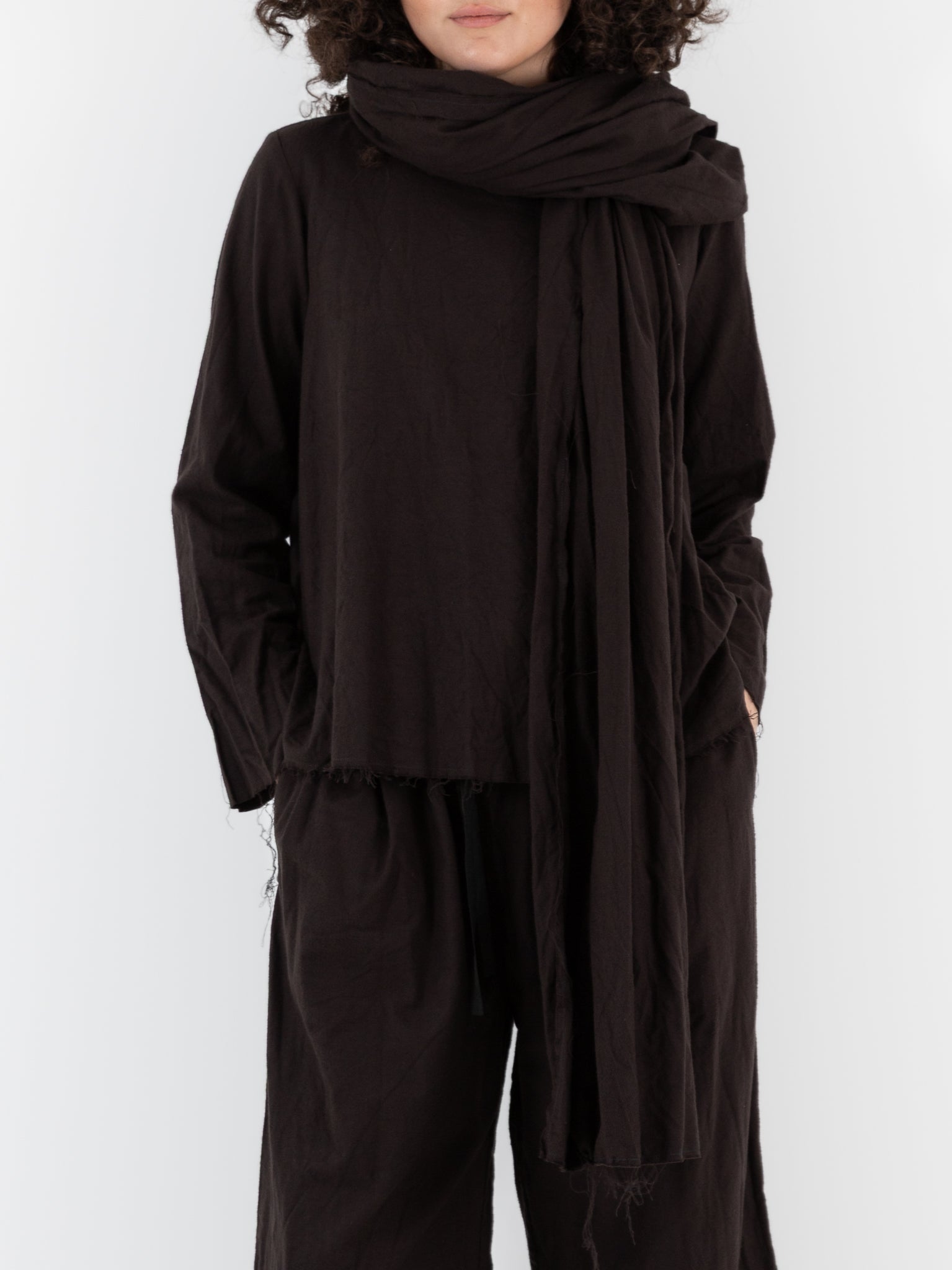 SCHA Casablanca Big Scarf in Bitter Chocolate - SCHA at Worthwhile - shop SCARF