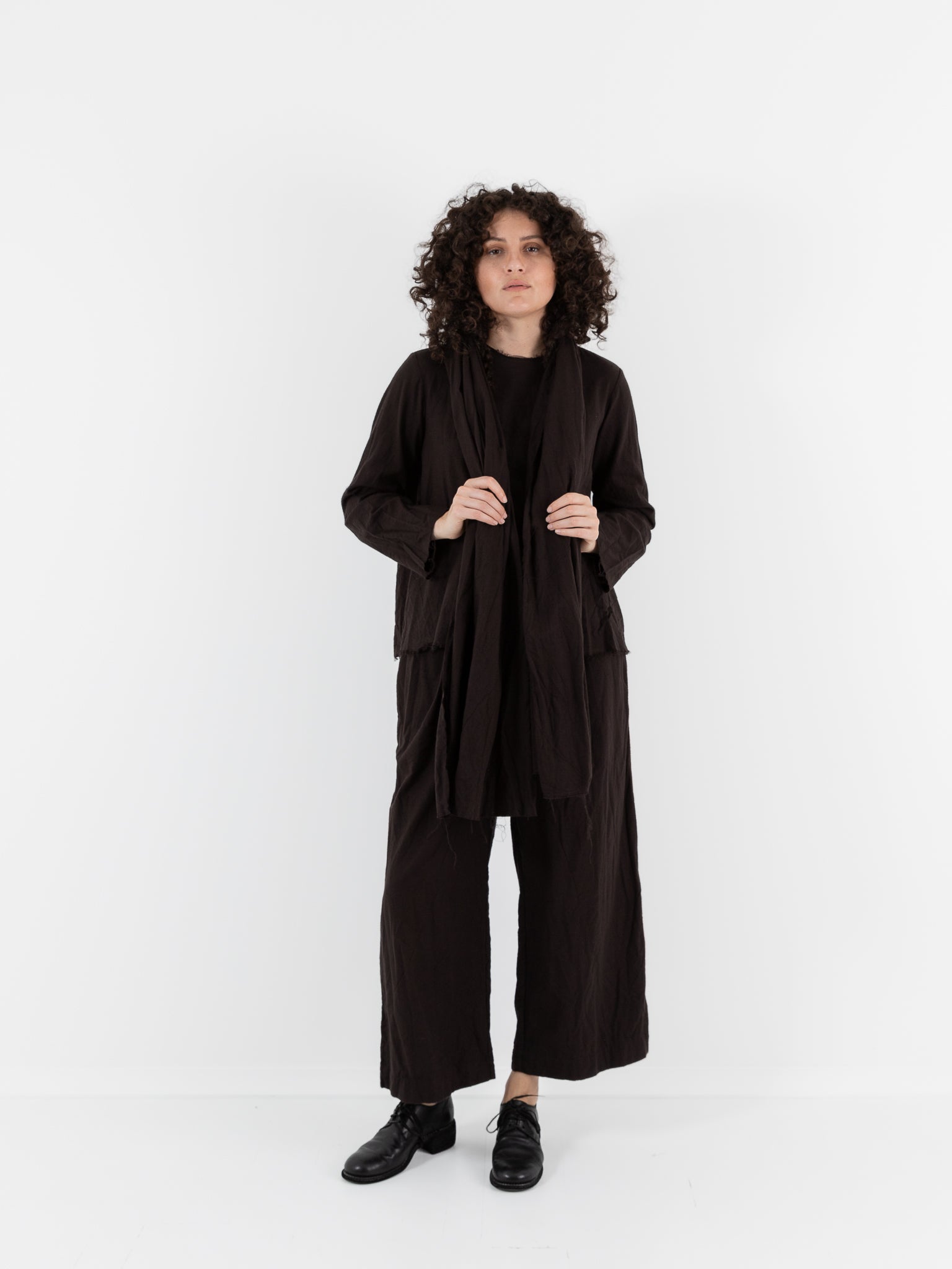 SCHA Casablanca Big Scarf in Bitter Chocolate - SCHA at Worthwhile - shop SCARF