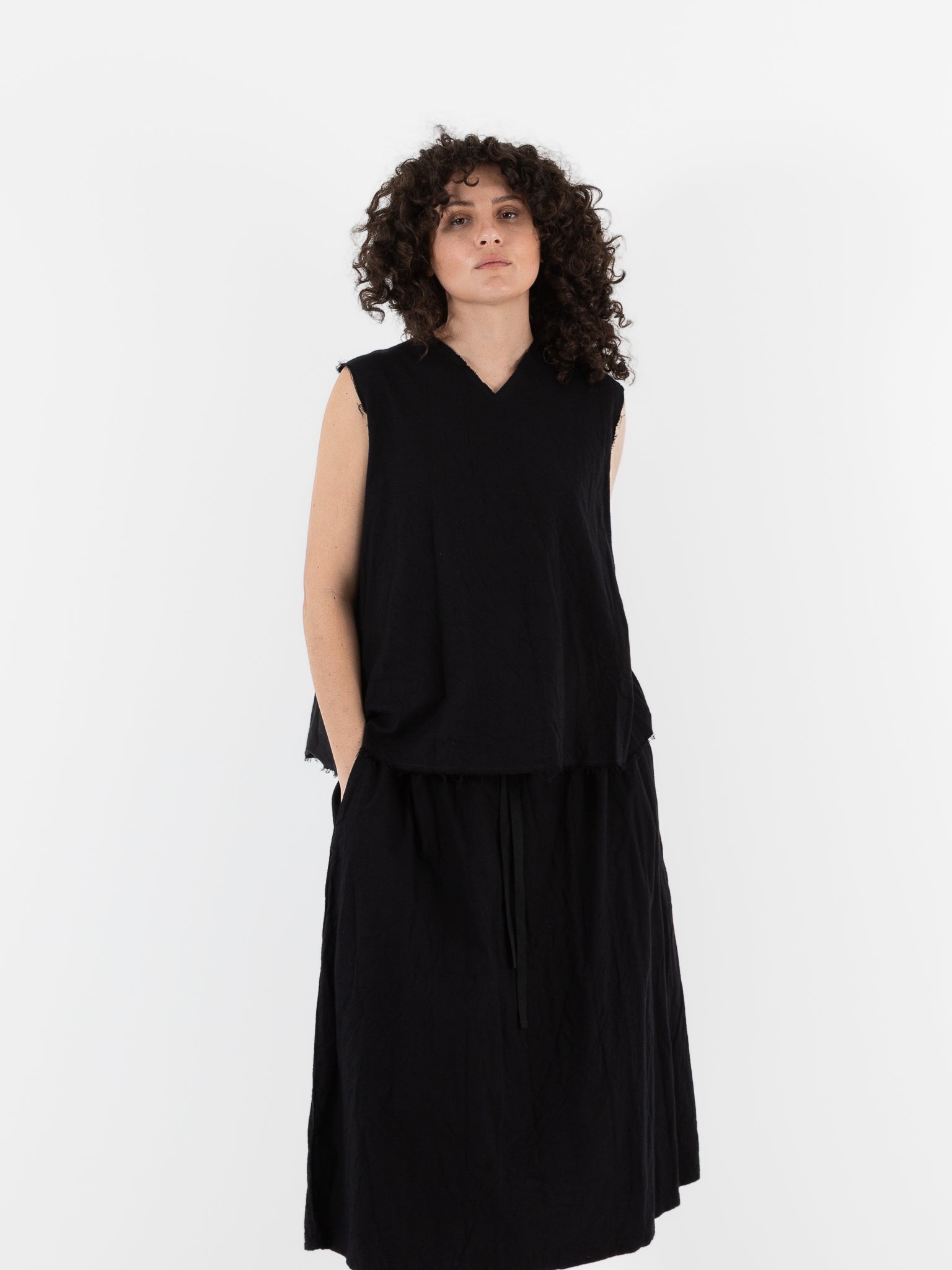 SCHA V - Back Top in Black - SCHA at Worthwhile - shop TOP