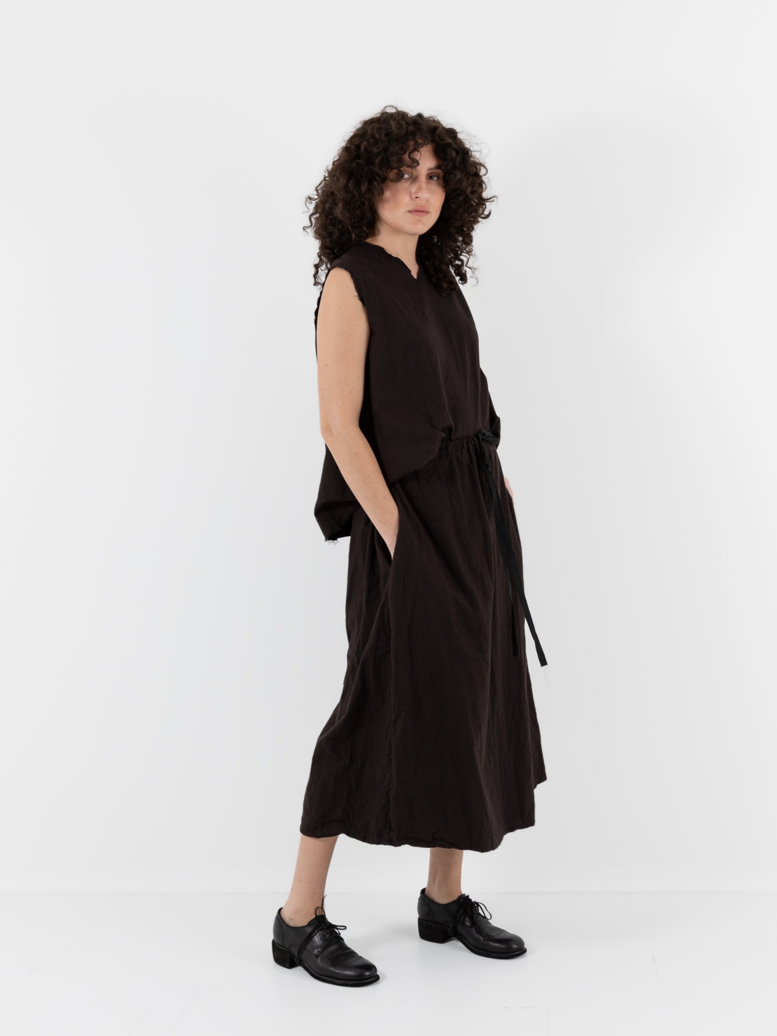 SCHA Skirt in Bitter Chocolate - SCHA at Worthwhile - shop SKIRT