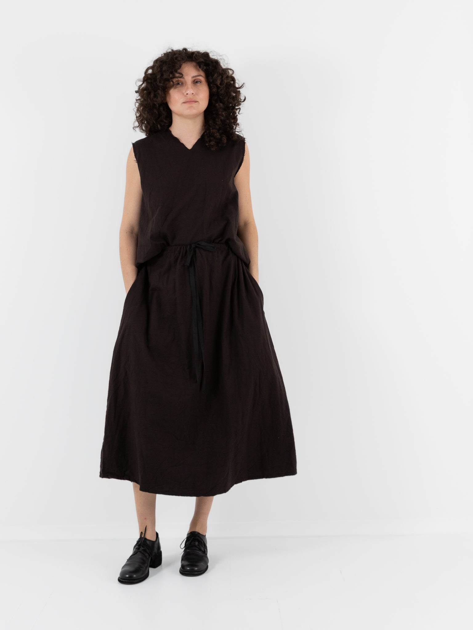 SCHA Skirt in Bitter Chocolate - SCHA at Worthwhile - shop SKIRT