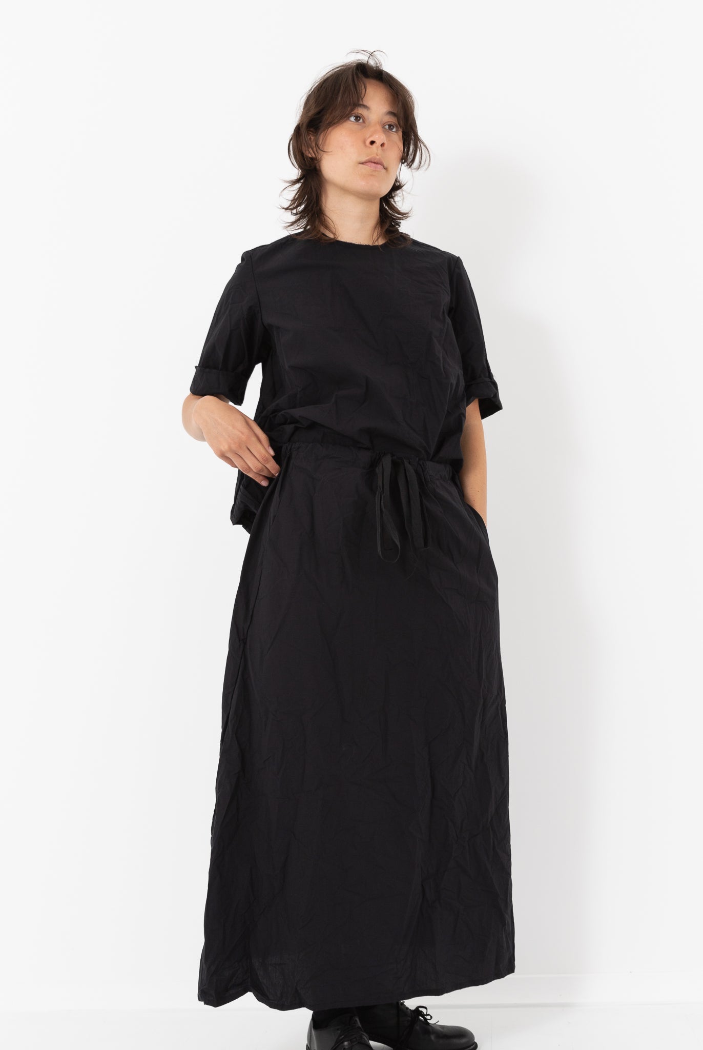 SCHA Twisted Skirt, Black - Worthwhile, Inc.