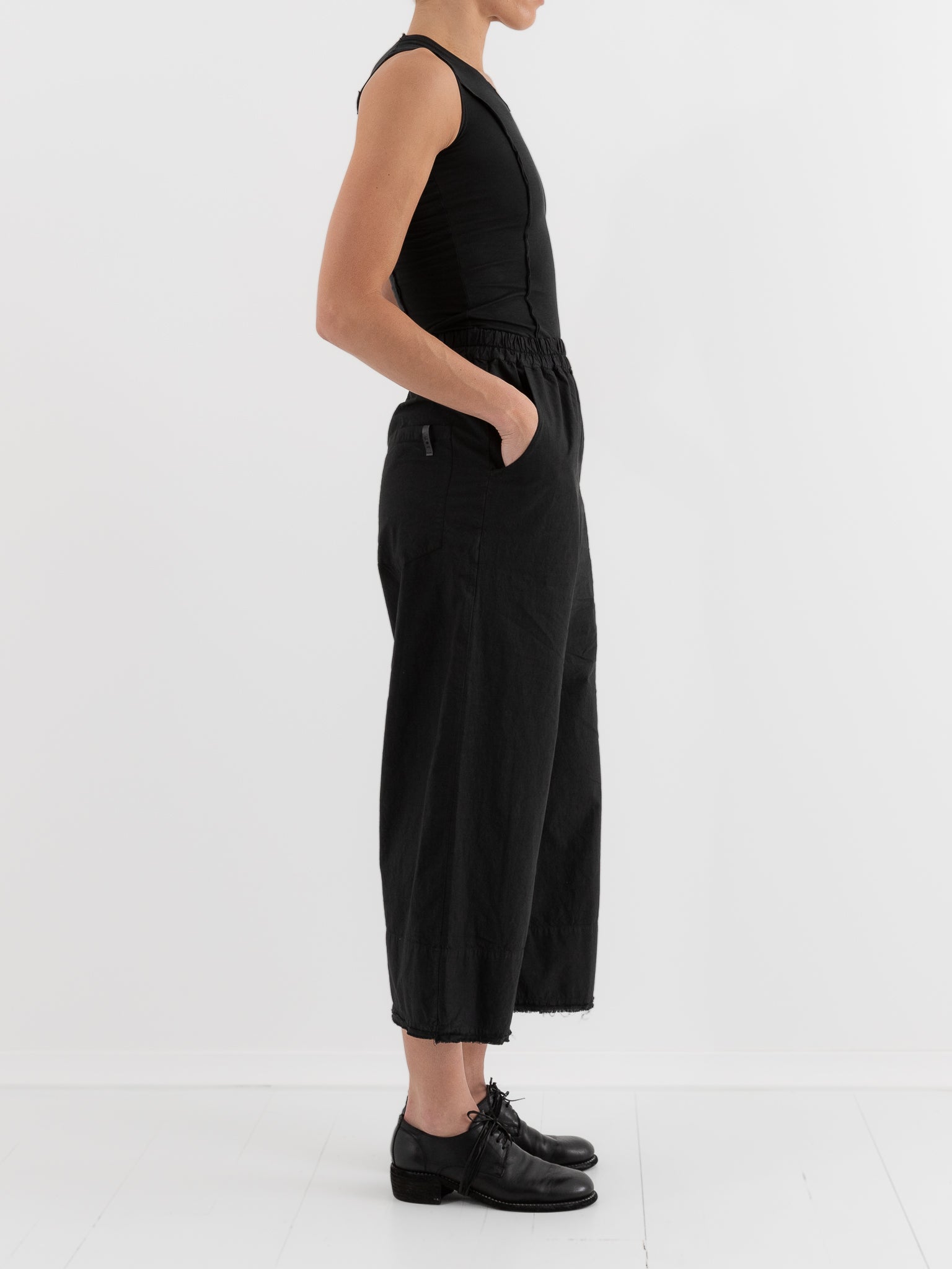 Serie Numerica Trousers in Black - SERIE NUMERICA at Worthwhile - shop PANT