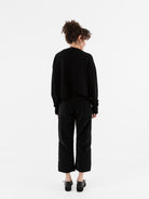 Serienumerica Cropped Sweater in Black - SERIE NUMERICA at Worthwhile - shop SWEATER