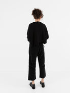Serienumerica Cropped Sweater in Black - SERIE NUMERICA at Worthwhile - shop SWEATER