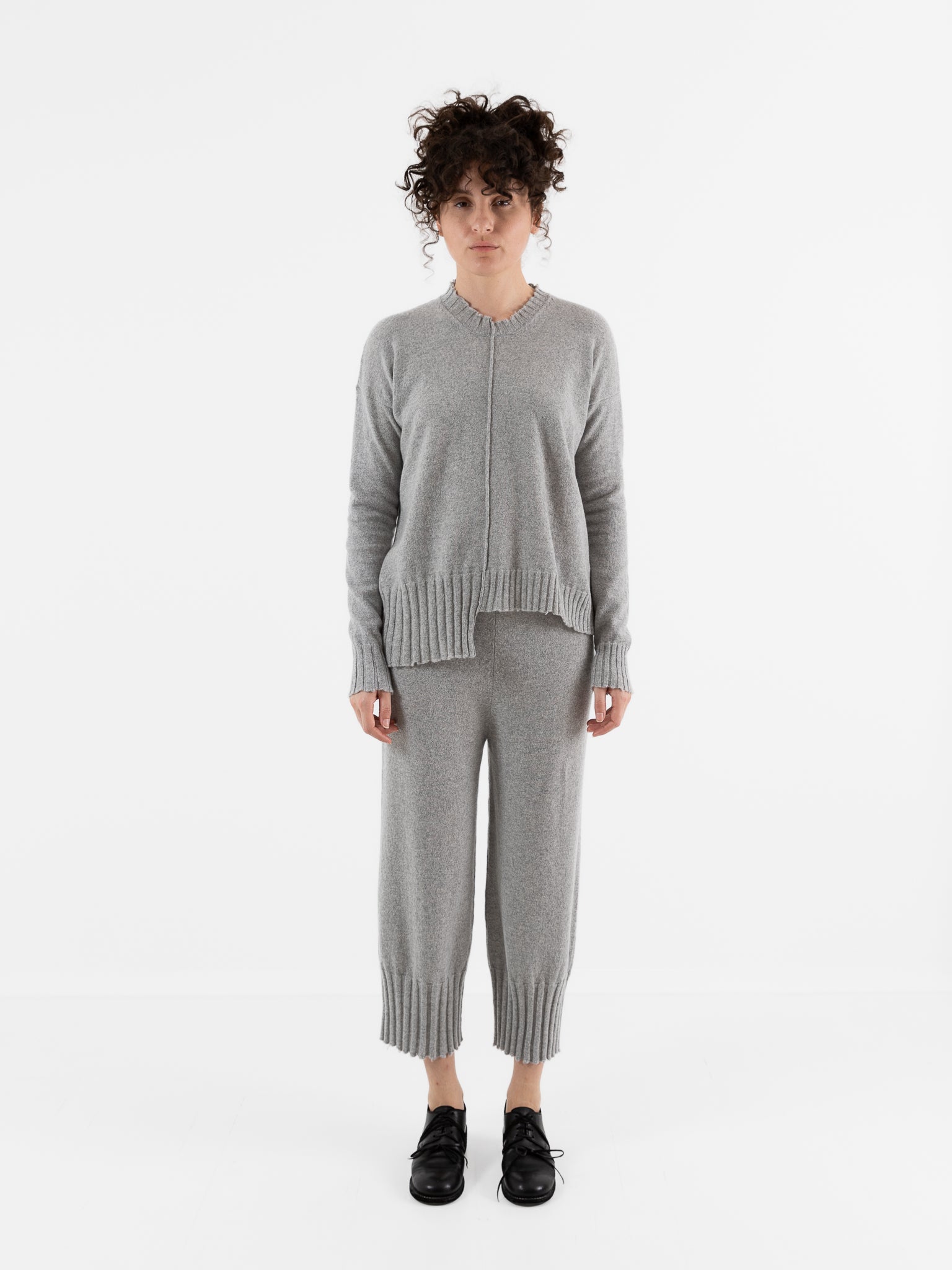 Serienumerica Boxy Sweater in Grey - SERIE NUMERICA at Worthwhile - shop SWEATER