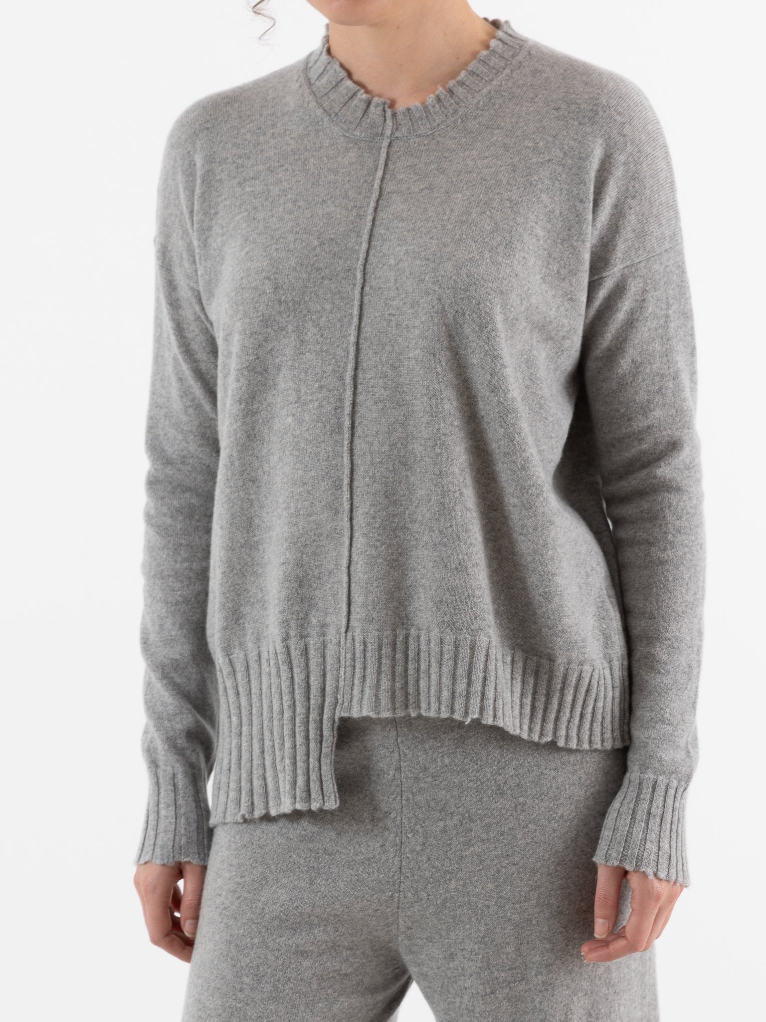 Serienumerica Boxy Sweater in Grey - SERIE NUMERICA at Worthwhile - shop SWEATER