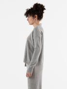Serienumerica Boxy Sweater in Grey - SERIE NUMERICA at Worthwhile - shop SWEATER