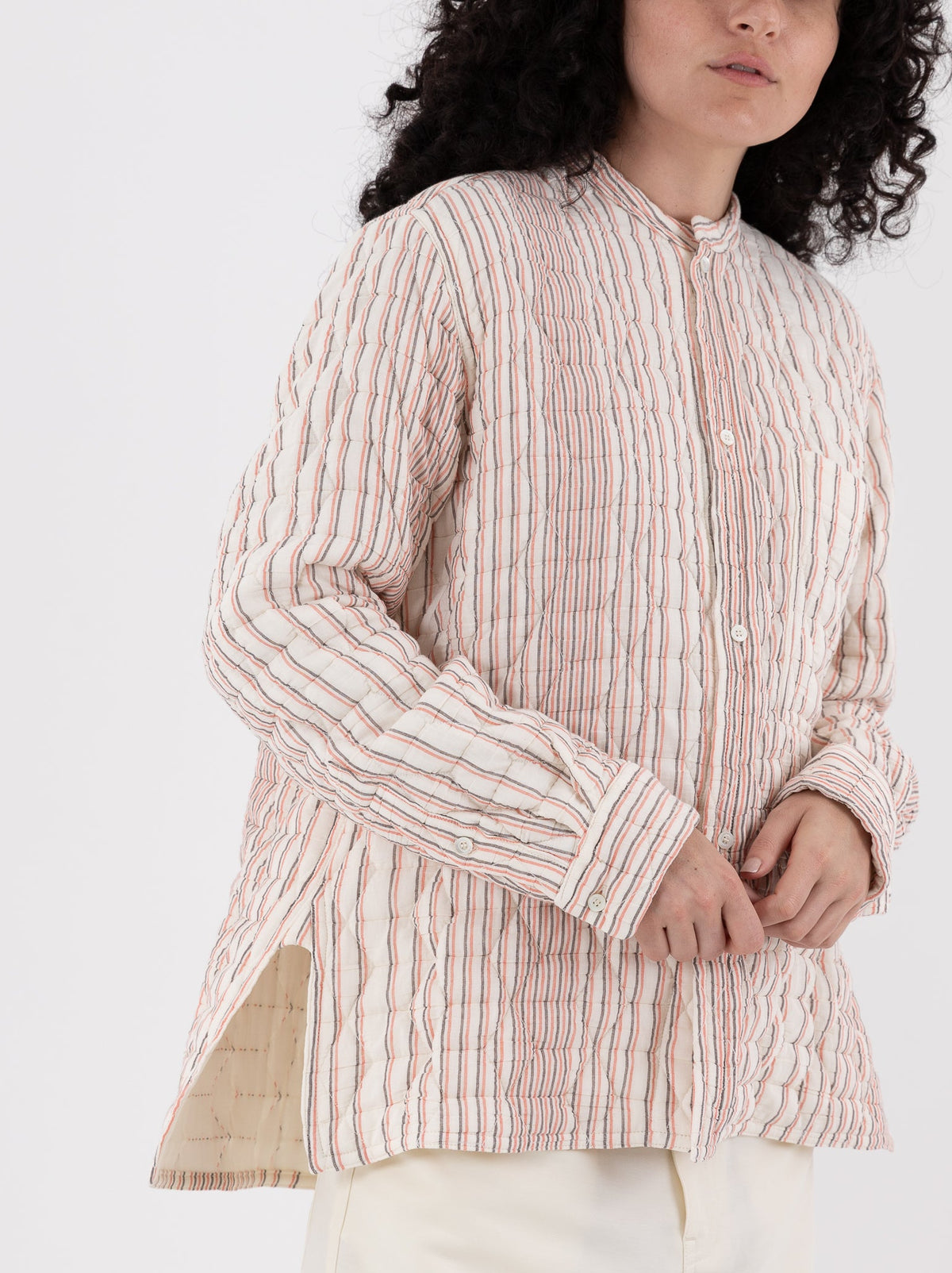Sofie D'Hoore Bela Shirt in Red Stripe - SOFIE D'HOORE at Worthwhile - shop TOP