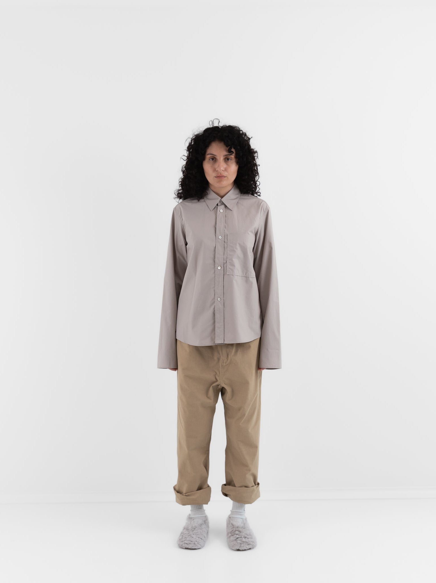 Sofie D'Hoore Belone Shirt in Powder - SOFIE D'HOORE at Worthwhile - shop TOP