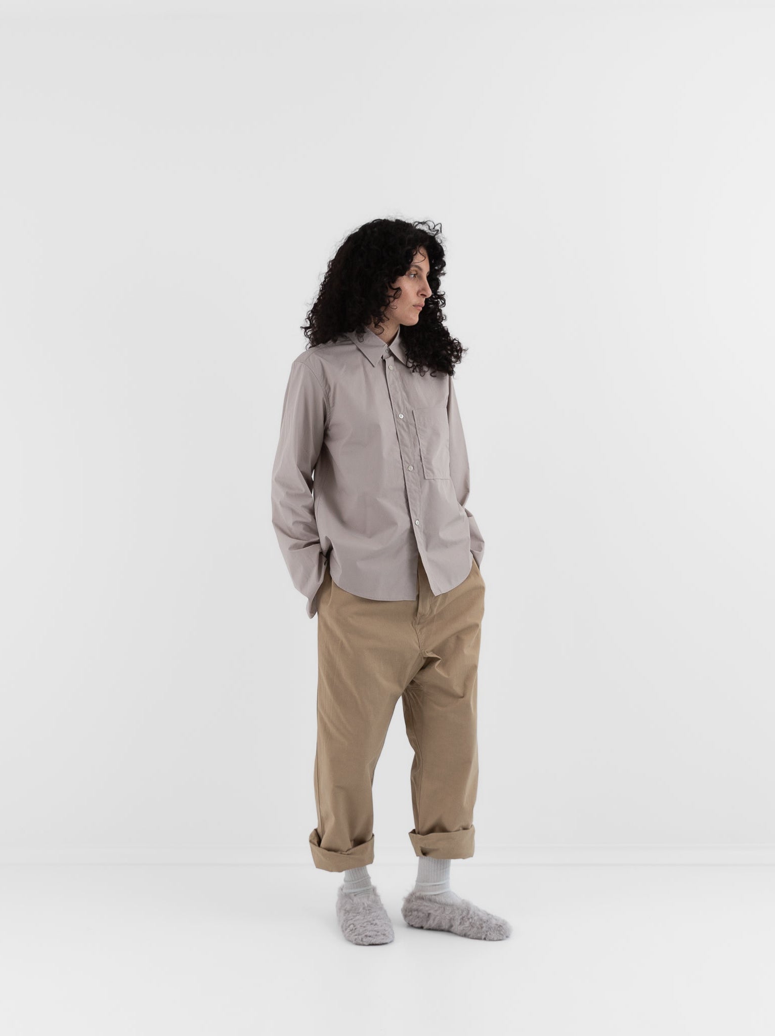 Sofie D'Hoore Belone Shirt in Powder - SOFIE D'HOORE at Worthwhile - shop TOP