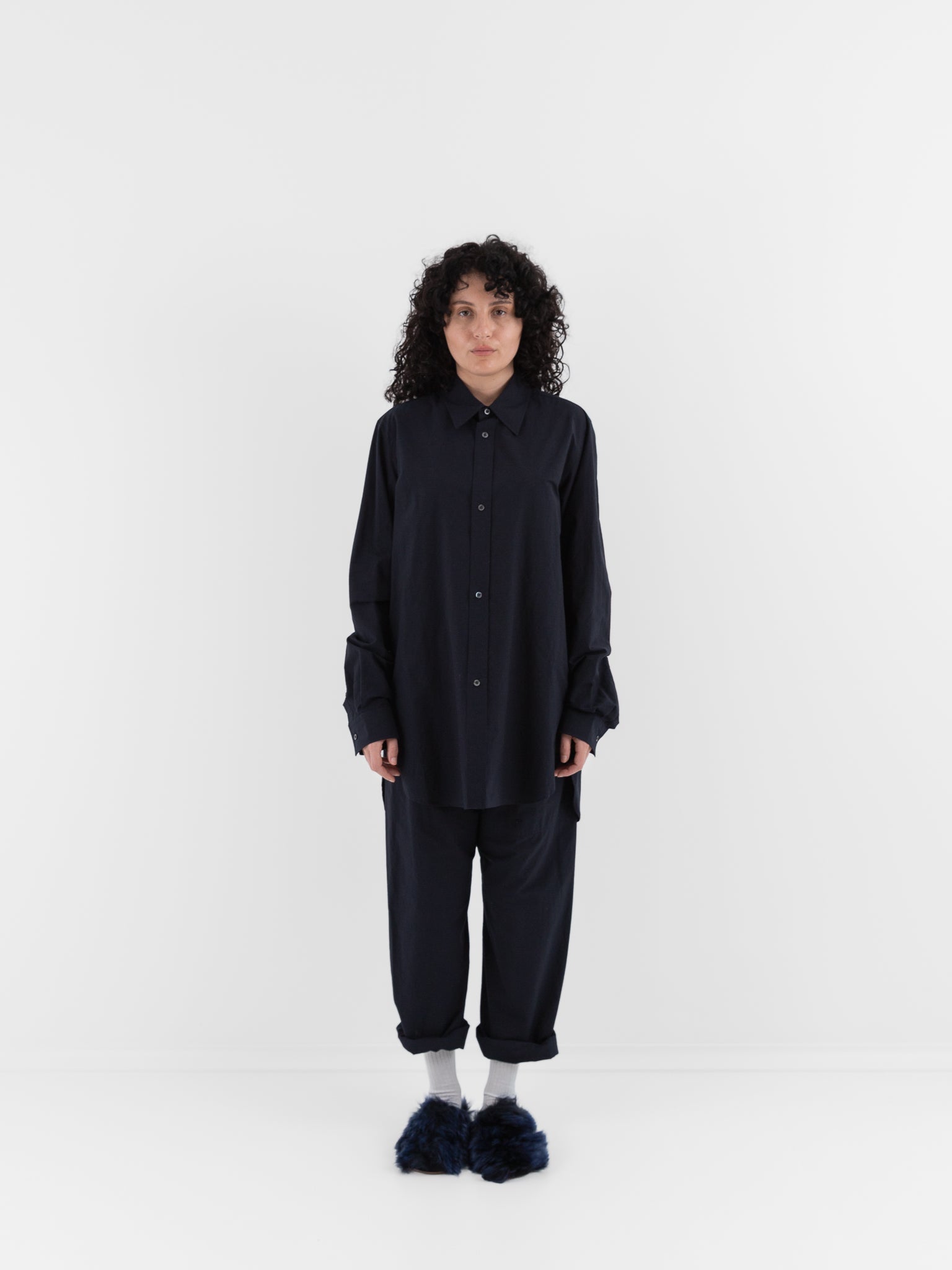 Sofie D'Hoore Breg Shirt in Midnight - SOFIE D'HOORE at Worthwhile - shop TOP