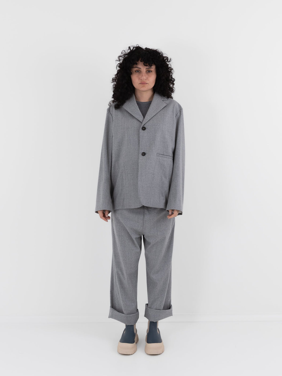 Sofie D'Hoore Cyrano Blazer in Silver Melange - SOFIE D'HOORE at Worthwhile - shop JACKET