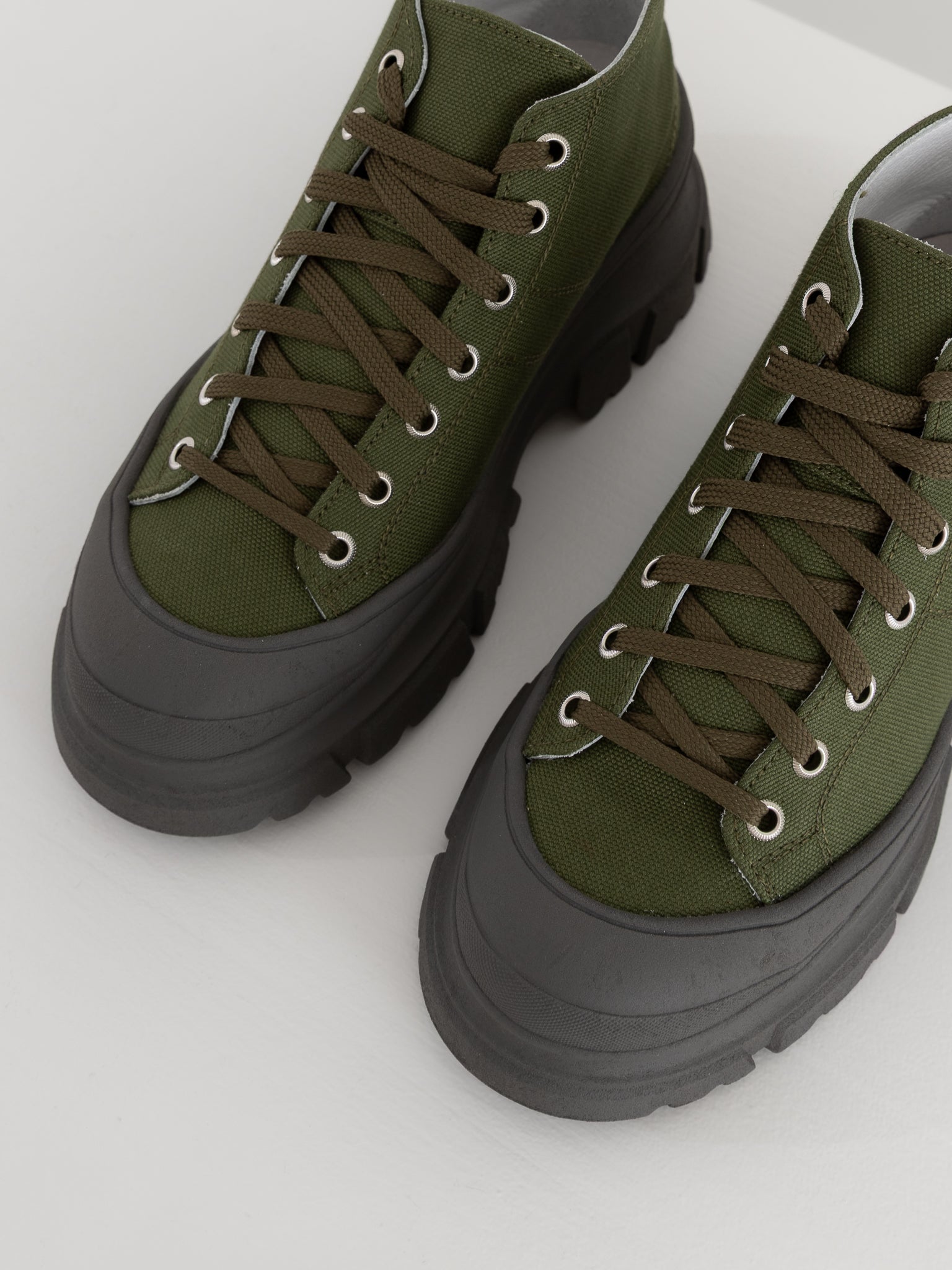 Sofie D'Hoore Fairway Sneakers in Khaki - SOFIE D'HOORE at Worthwhile - shop SHOES