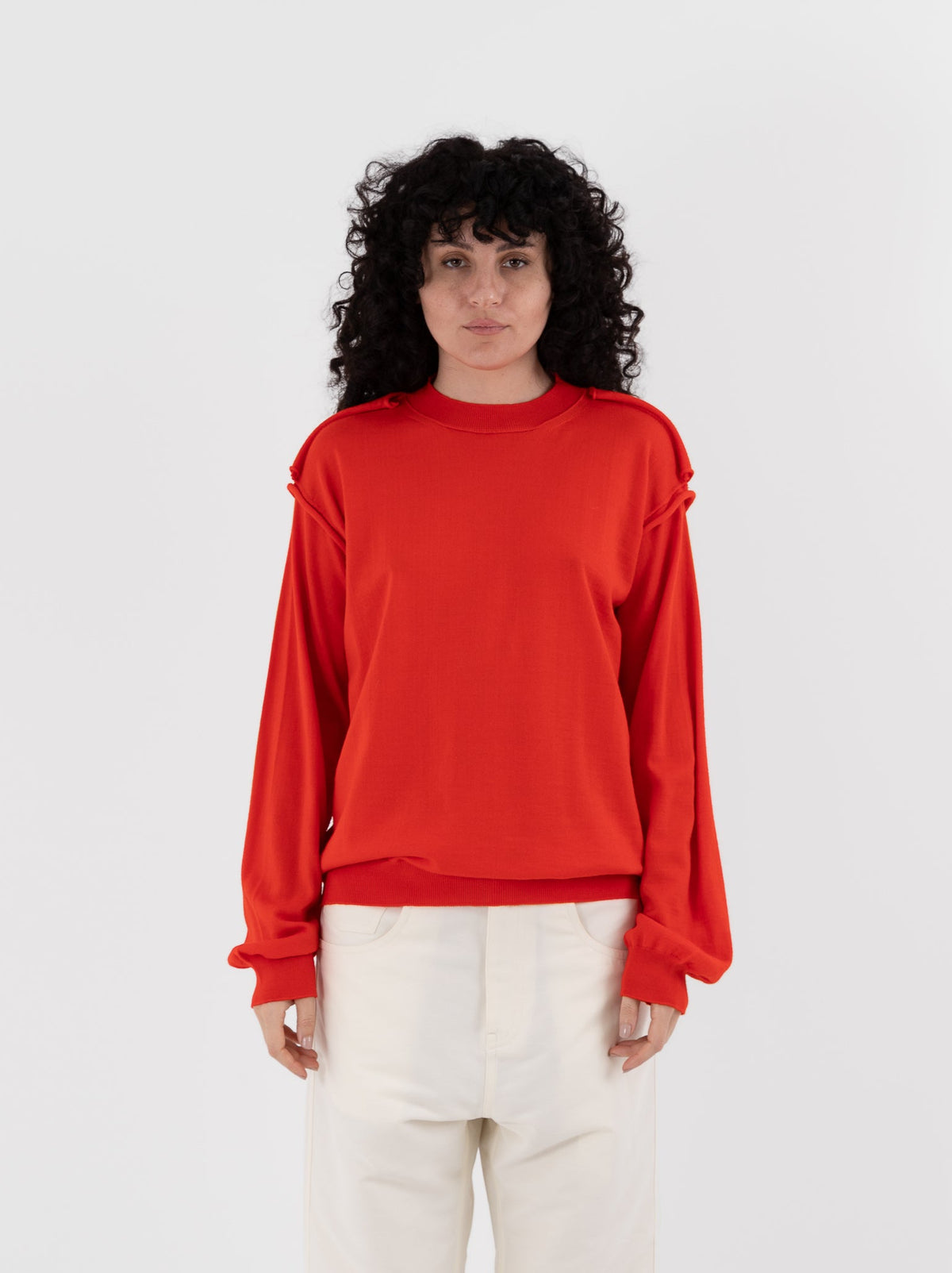 Sofie D'Hoore Myron Pullover in Scarlet - SOFIE D'HOORE at Worthwhile - shop SWEATER