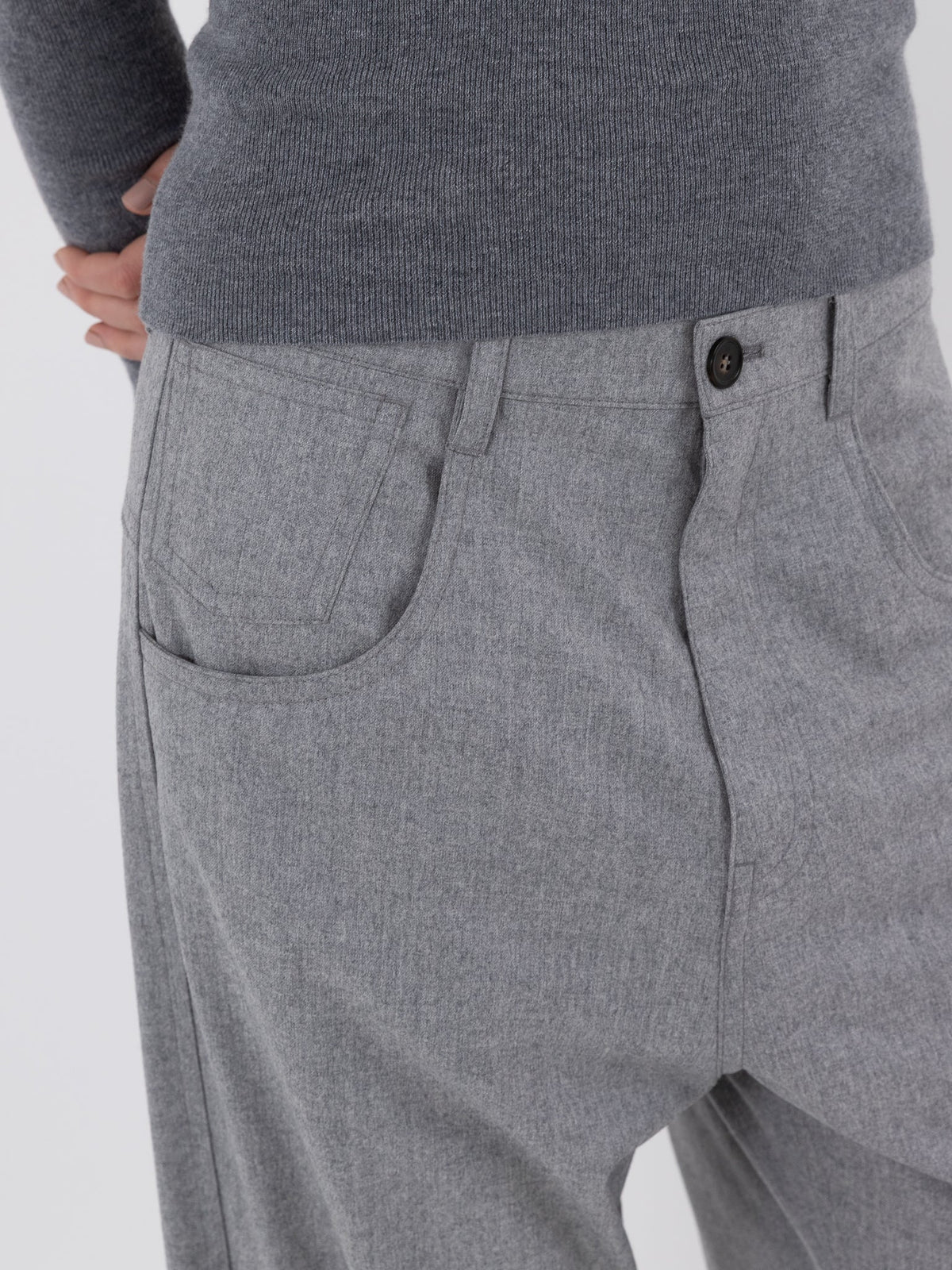 Sofie D'Hoore Phill Pant in Silver Melange - SOFIE D'HOORE at Worthwhile - shop PANT