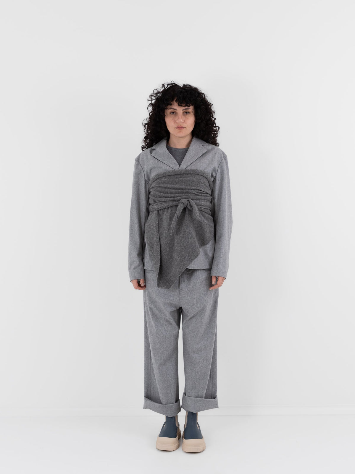 Sofie D'Hoore Phill Pant in Silver Melange - SOFIE D'HOORE at Worthwhile - shop PANT