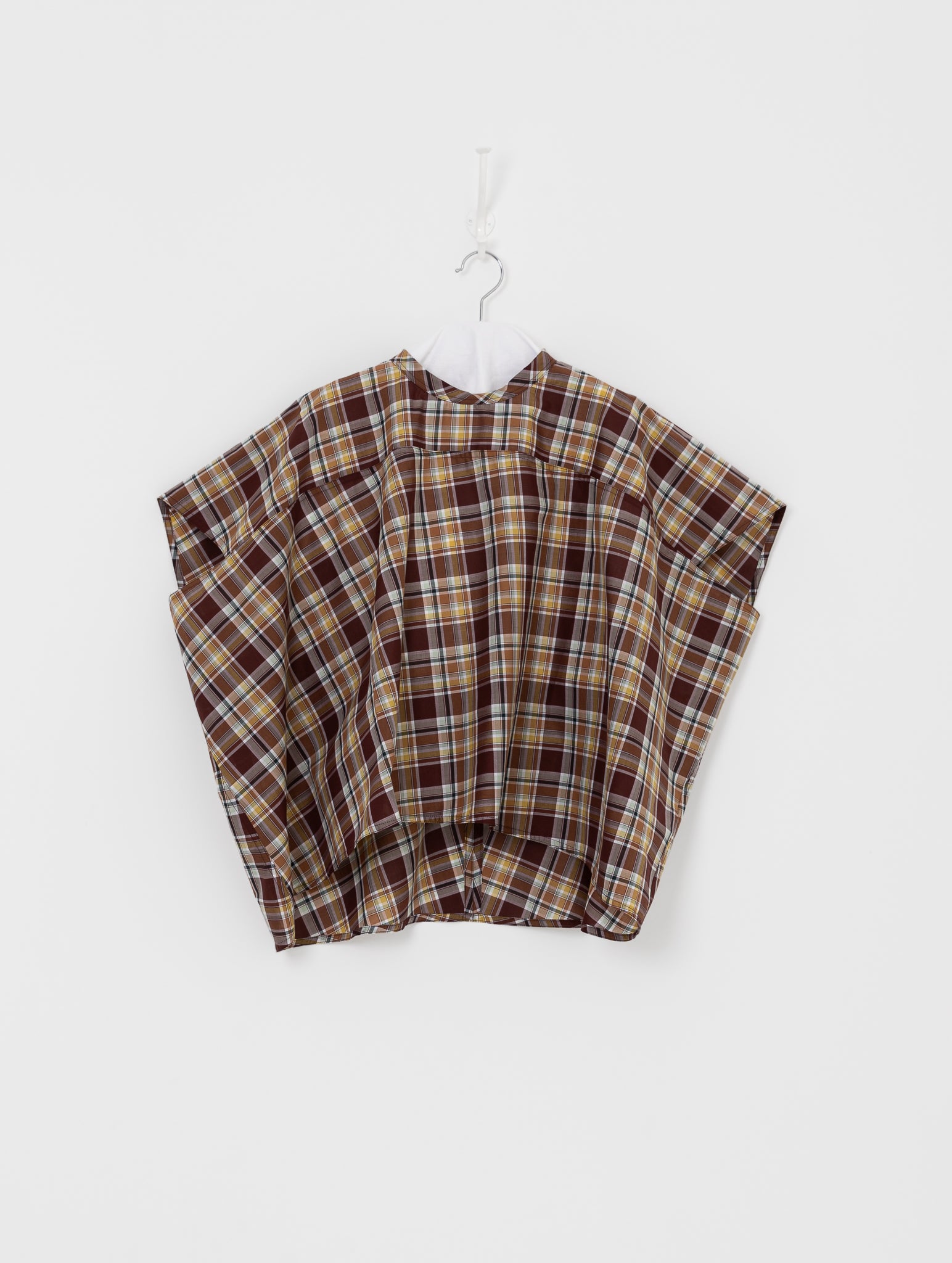 Sofie D'Hoore Basker Shirt in Toffee Check - SOFIE D'HOORE at Worthwhile - shop TOP