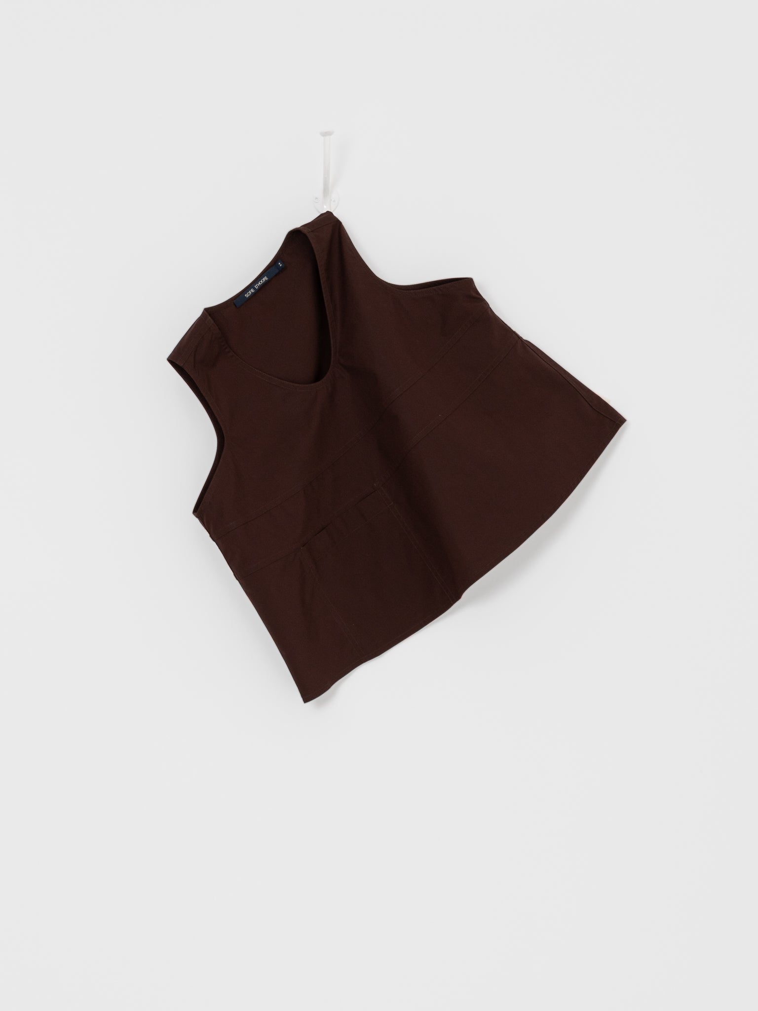 Sofie D'Hoore Brambel Tank in Cacao - SOFIE D'HOORE at Worthwhile - shop TOP