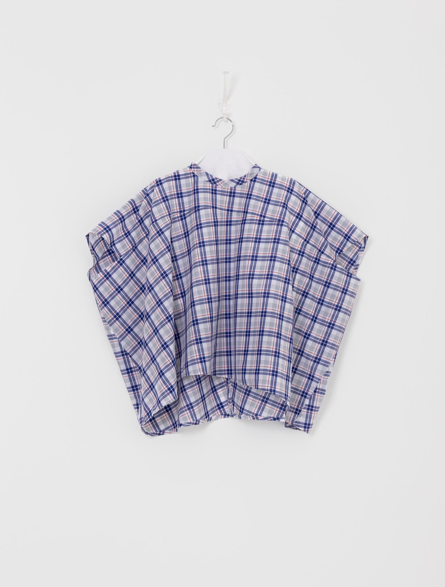 Sofie D'Hoore Basker Shirt in Royal Check - SOFIE D'HOORE at Worthwhile - shop TOP