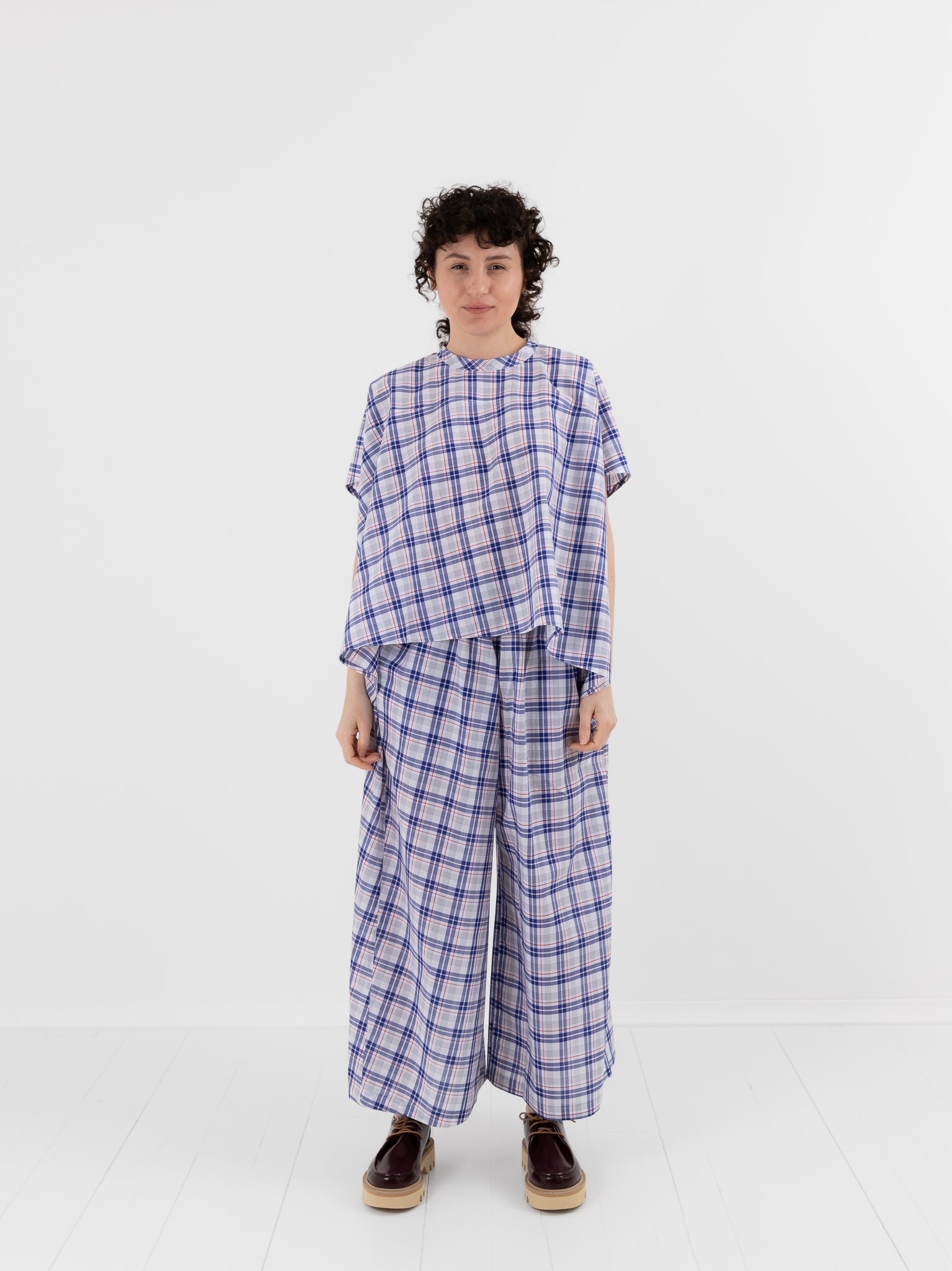 Sofie D'Hoore Parana Pant in Royal Check - SOFIE D'HOORE at Worthwhile - shop PANT