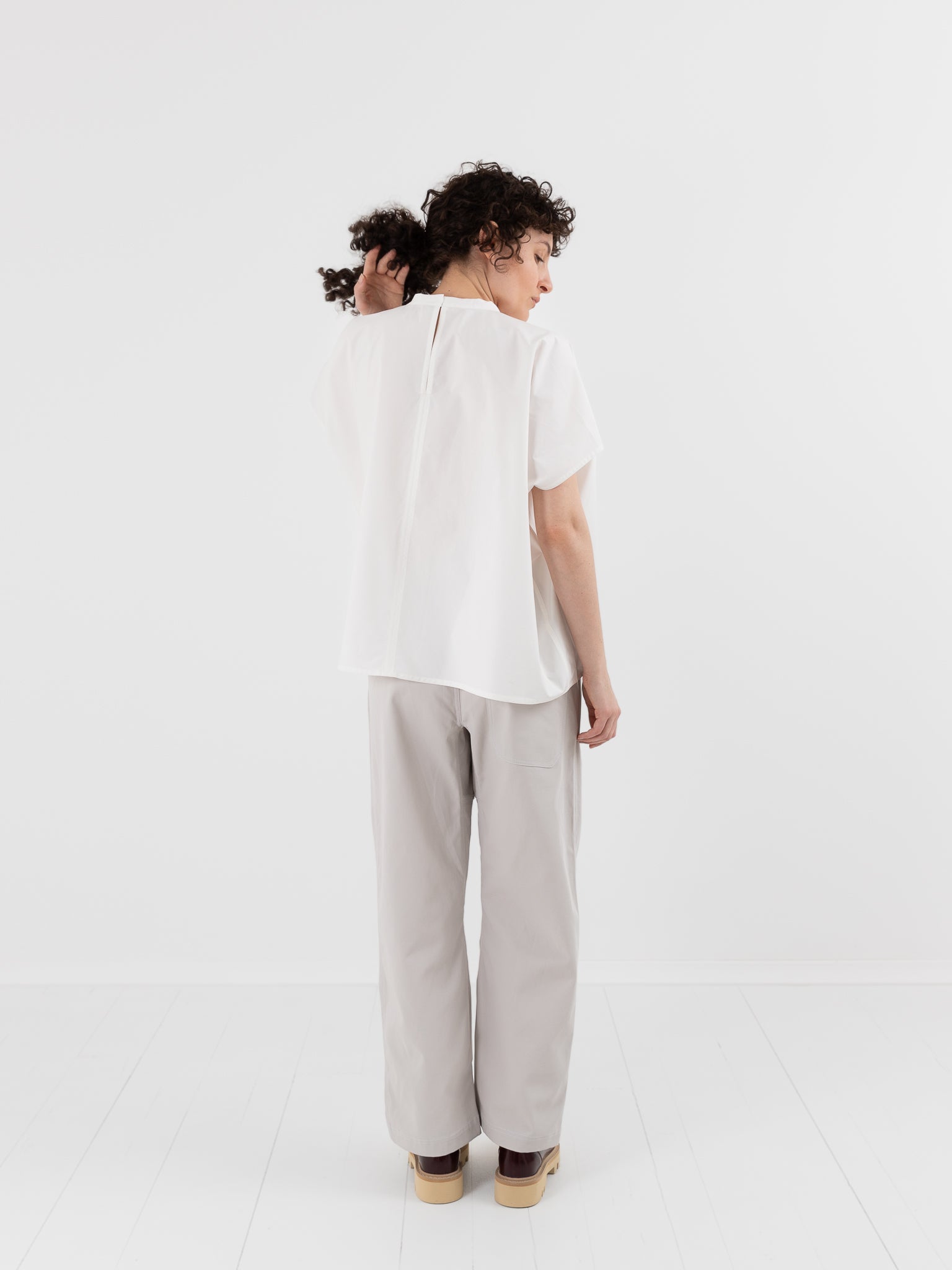 Sofie D'Hoore Basker Shirt in Off White - SOFIE D'HOORE at Worthwhile - shop TOP