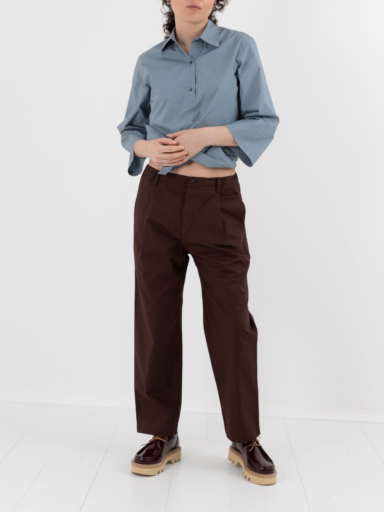 Sofie D'Hoore Pico Pant in Cacao - SOFIE D'HOORE at Worthwhile - shop PANT