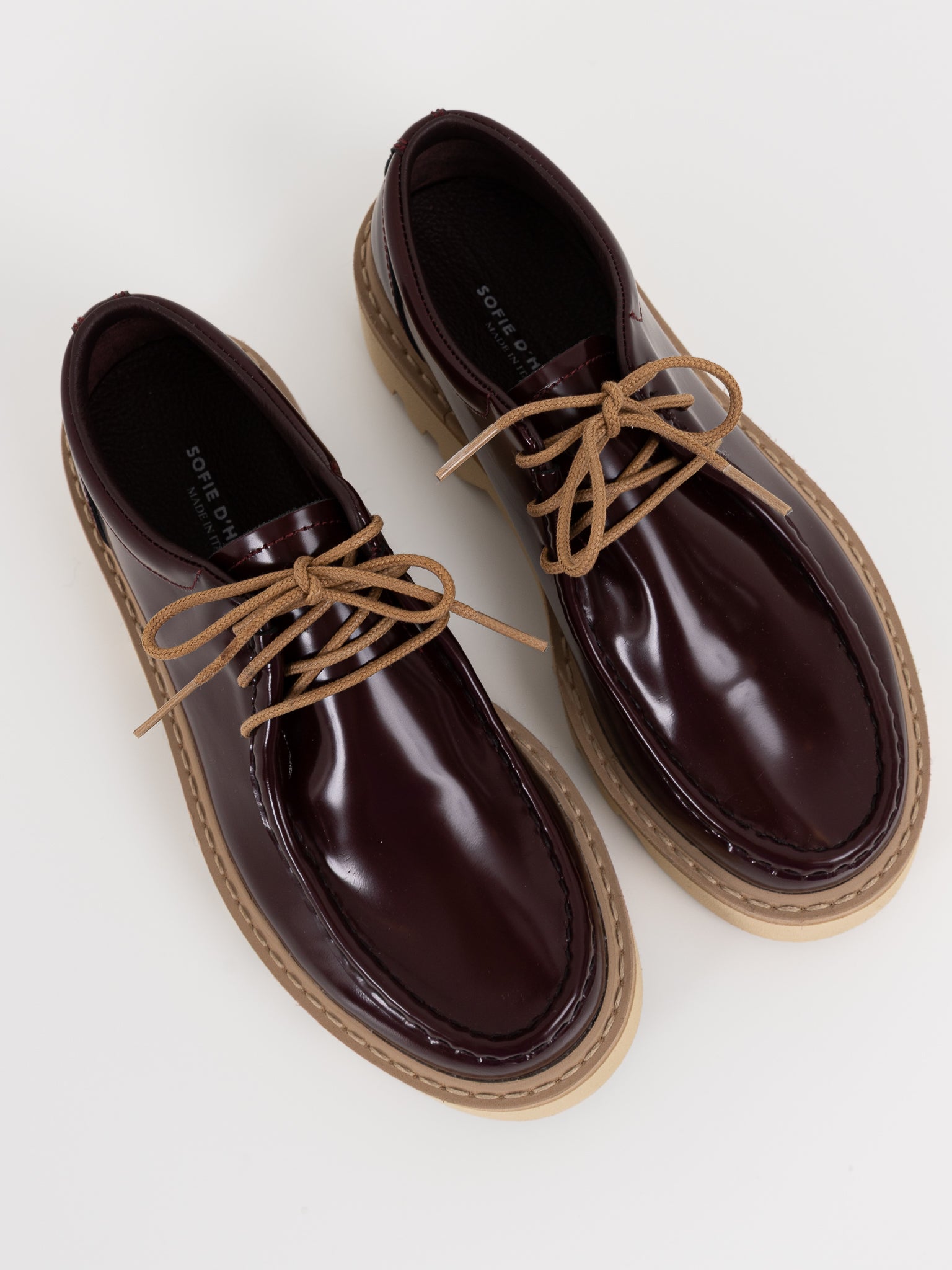 Sofie D'Hoore Falcone Wallabee Shoe in Mahogany - SOFIE D'HOORE at Worthwhile - shop SHOES