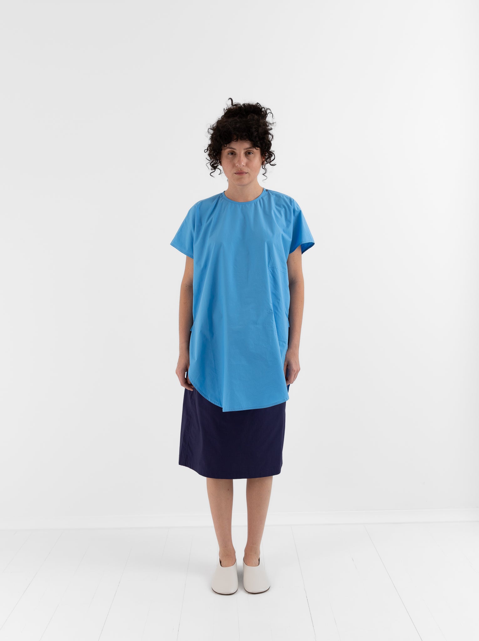 Sofie D'Hoore Bront Shirt in Azure - SOFIE D'HOORE at Worthwhile - shop TOP