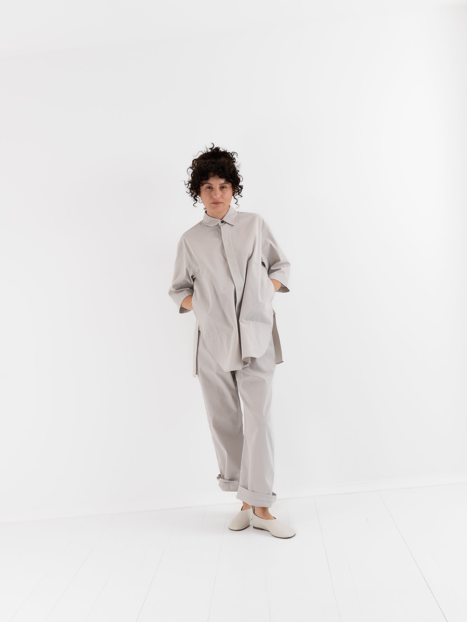 Sofie D'Hoore Bodhi Shirt in Mastic White - SOFIE D'HOORE at Worthwhile - shop TOP