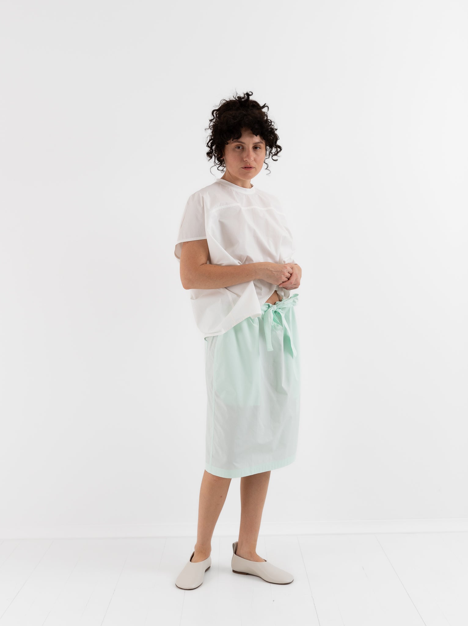 Sofie D'Hoore Spot Skirt in Mint - SOFIE D'HOORE at Worthwhile - shop SKIRT