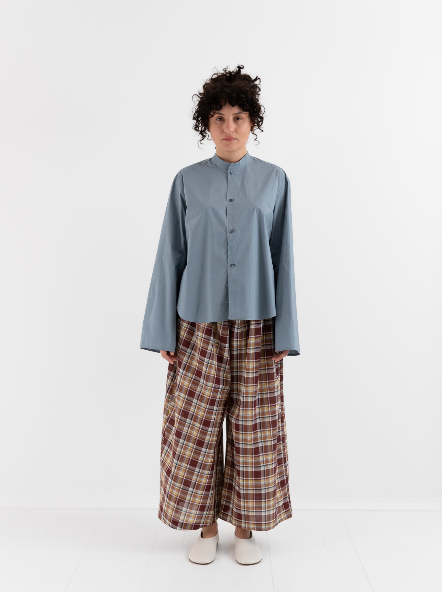 Sofie D'Hoore Bayu Shirt in Mercury - SOFIE D'HOORE at Worthwhile - shop TOP