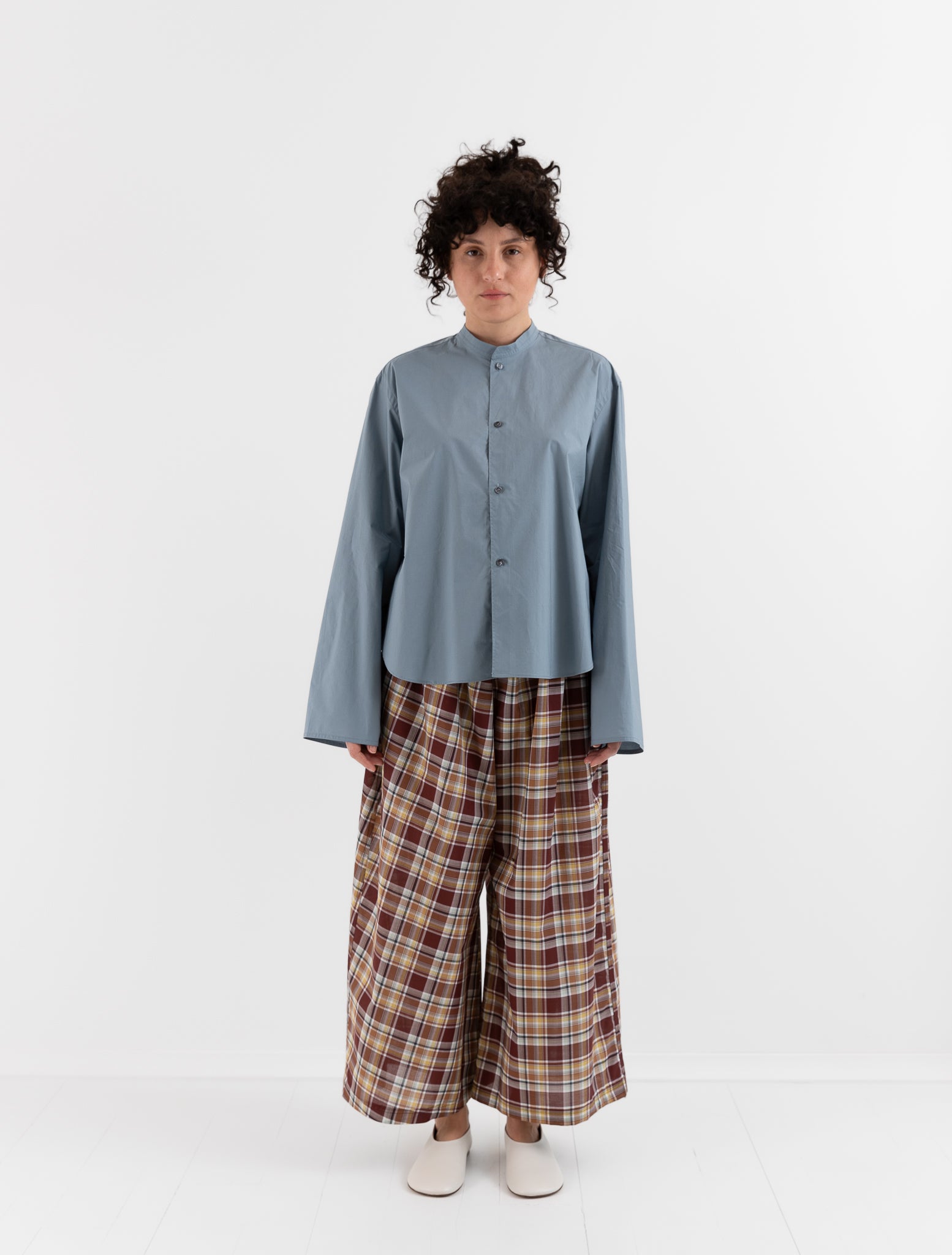 Sofie D'Hoore Bayu Shirt in Mercury - SOFIE D'HOORE at Worthwhile - shop TOP
