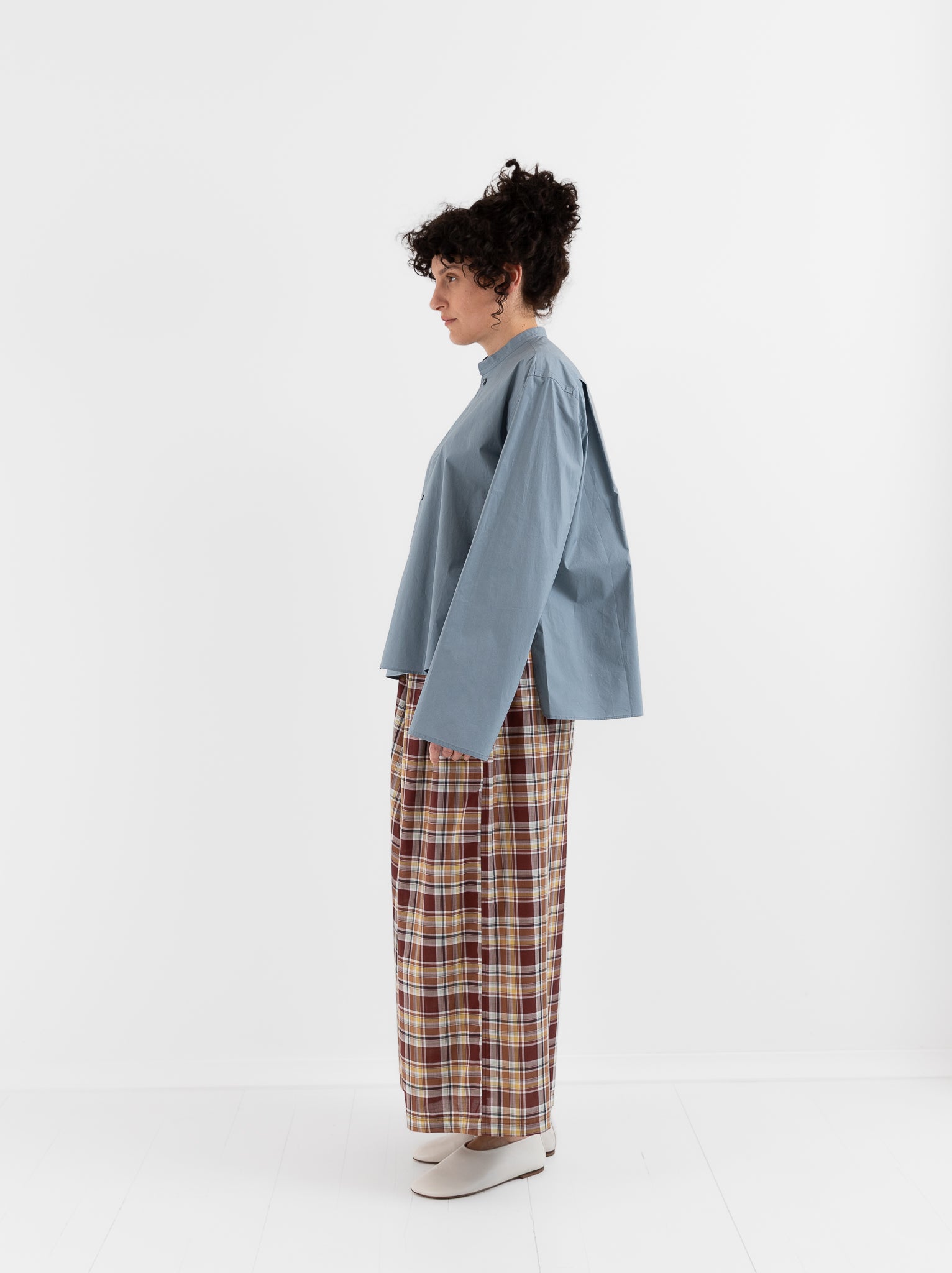 Sofie D'Hoore Bayu Shirt in Mercury - SOFIE D'HOORE at Worthwhile - shop TOP