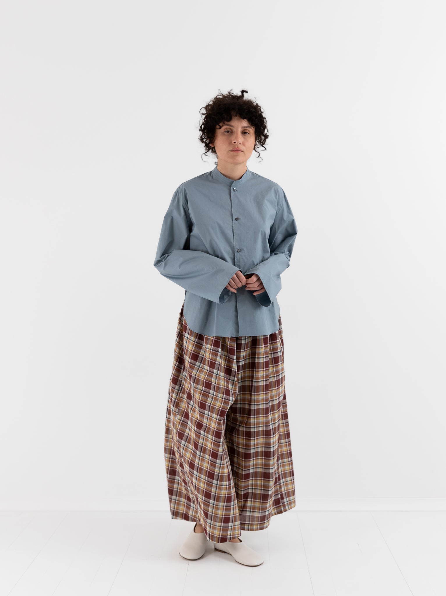 Sofie D'Hoore Bayu Shirt in Mercury - SOFIE D'HOORE at Worthwhile - shop TOP