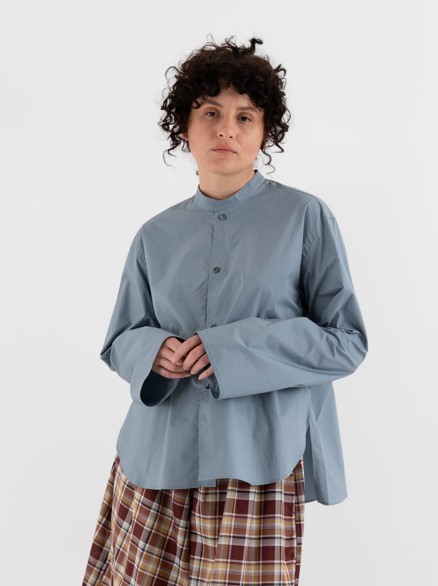 Sofie D'Hoore Bayu Shirt in Mercury - SOFIE D'HOORE at Worthwhile - shop TOP