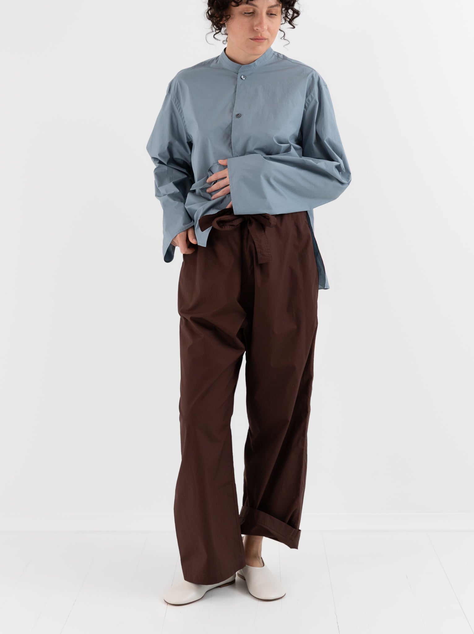 Sofie D'Hoore Pirin Pant in Cacao - SOFIE D'HOORE at Worthwhile - shop PANT