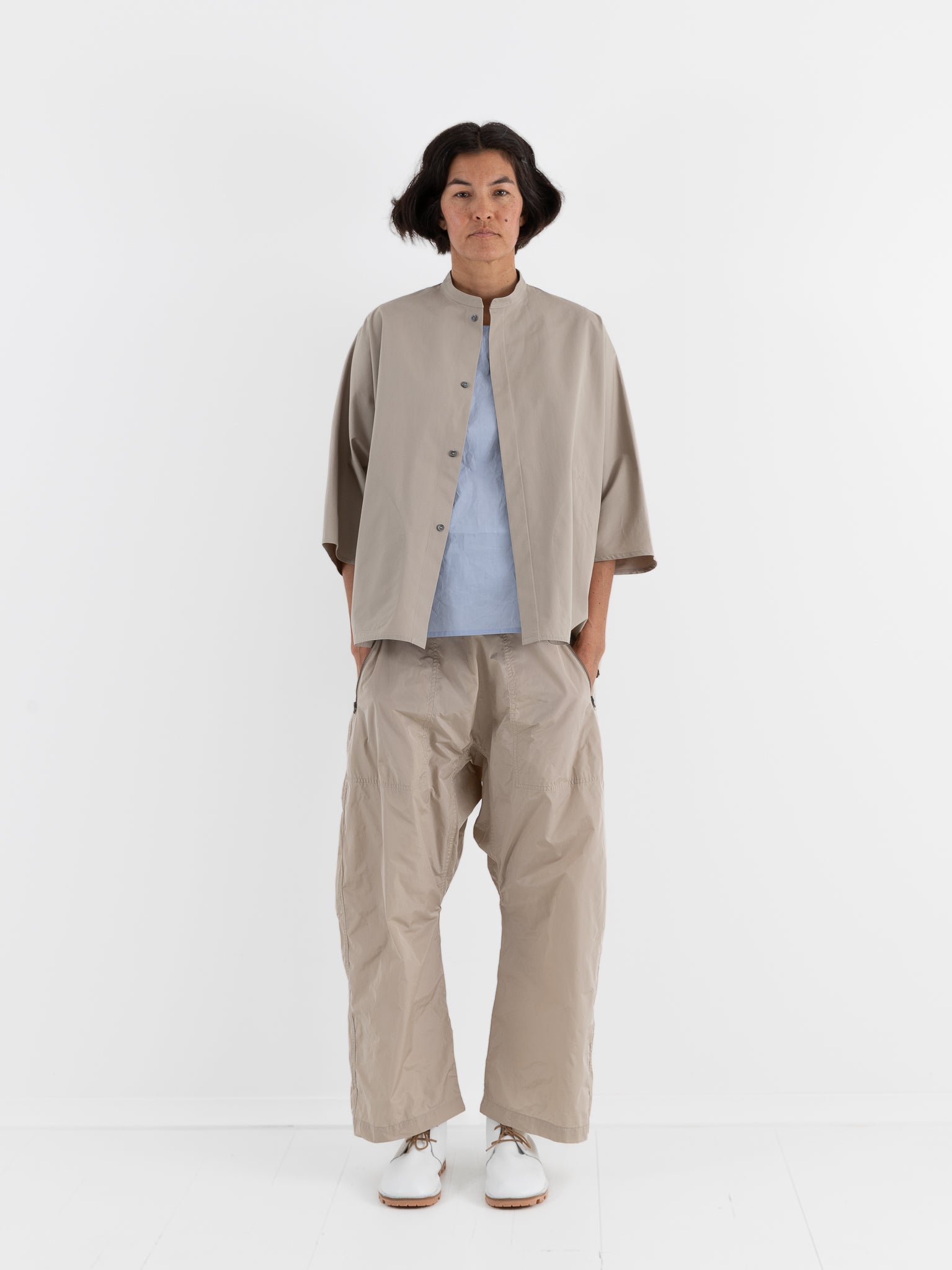 Sofie D'Hoore Brest Shirt in Sand - SOFIE D'HOORE at Worthwhile - shop TOP
