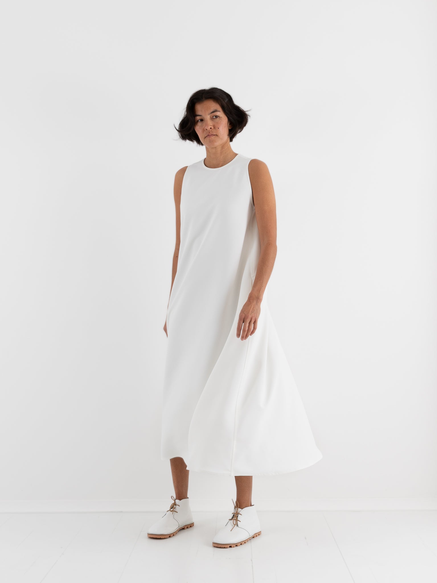 Sofie D'Hoore Dao Trapeze Dress in Off White - SOFIE D'HOORE at Worthwhile - shop DRESS