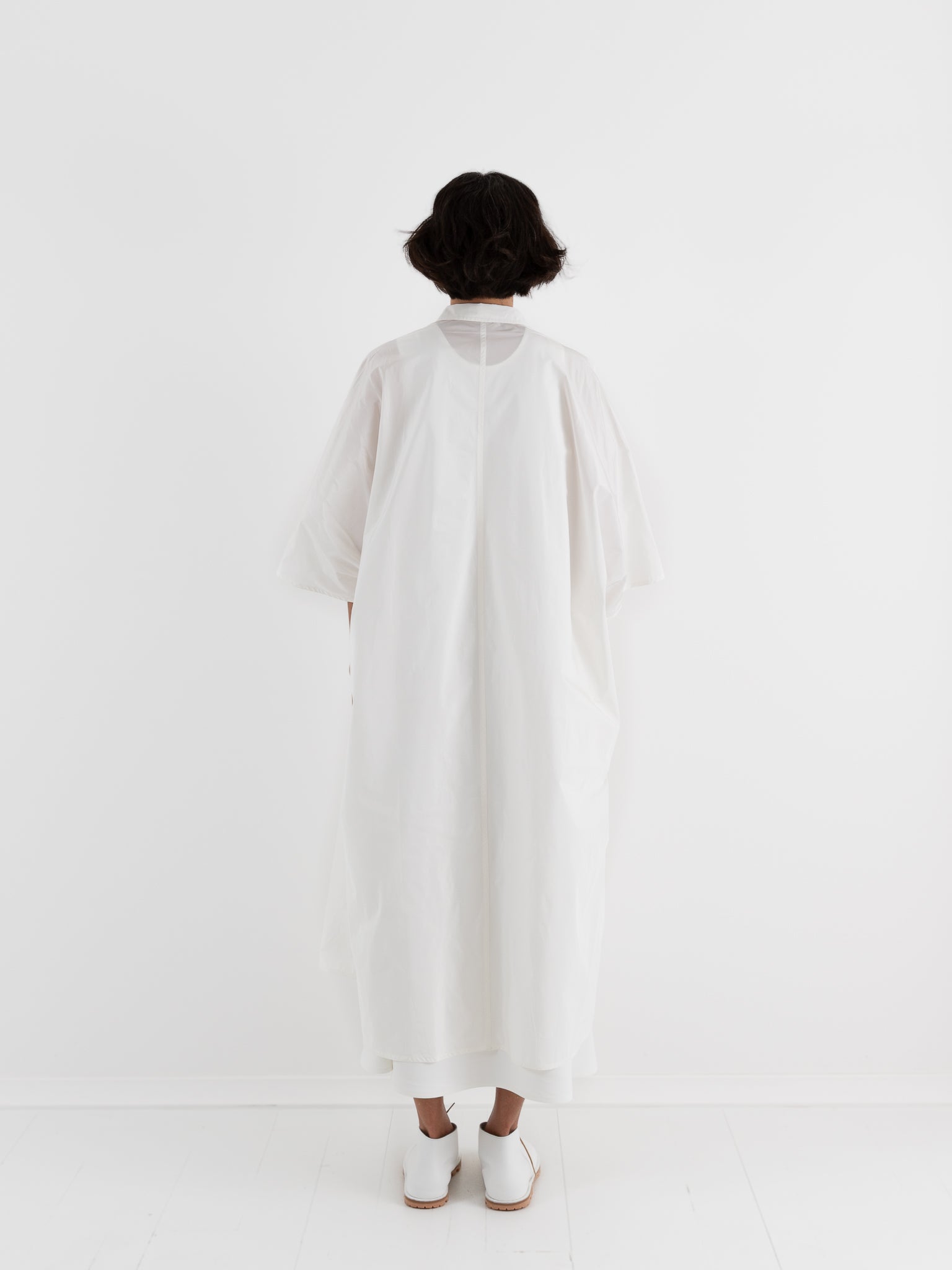 Sofie D'Hoore Davoli Shirt Dress in Snow - SOFIE D'HOORE at Worthwhile - shop DRESS
