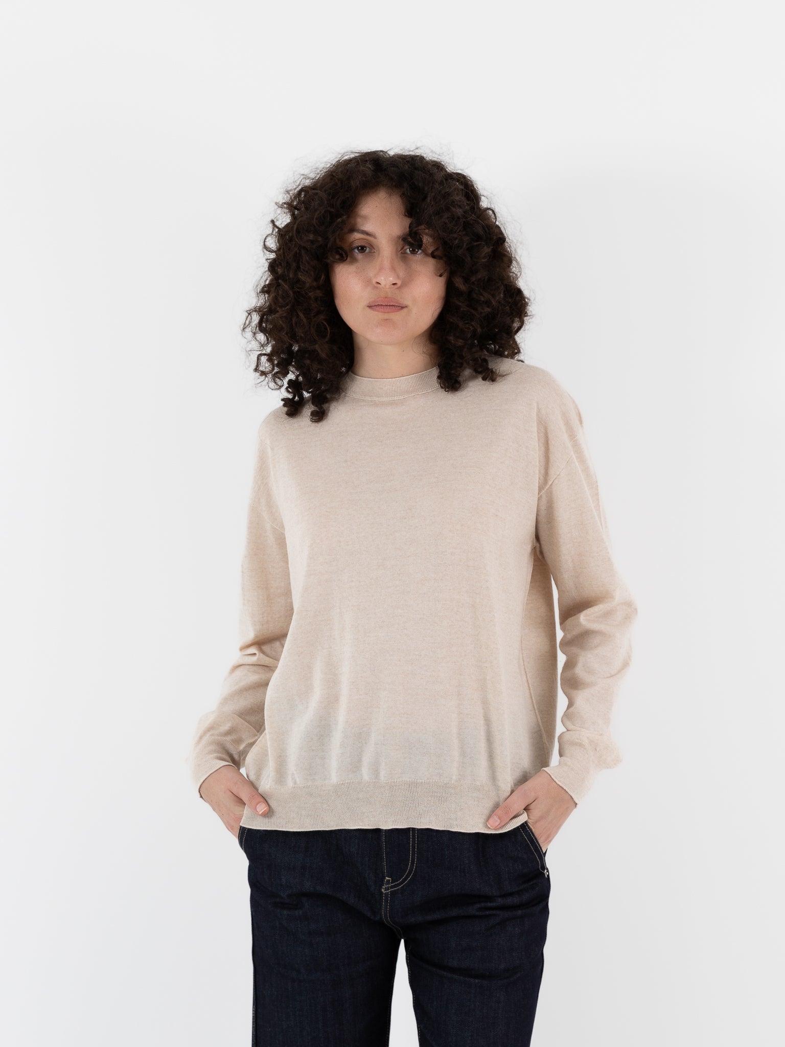 Sofie D'Hoore Muscat Sweater in Nude Melange - SOFIE D'HOORE at Worthwhile - shop SWEATER