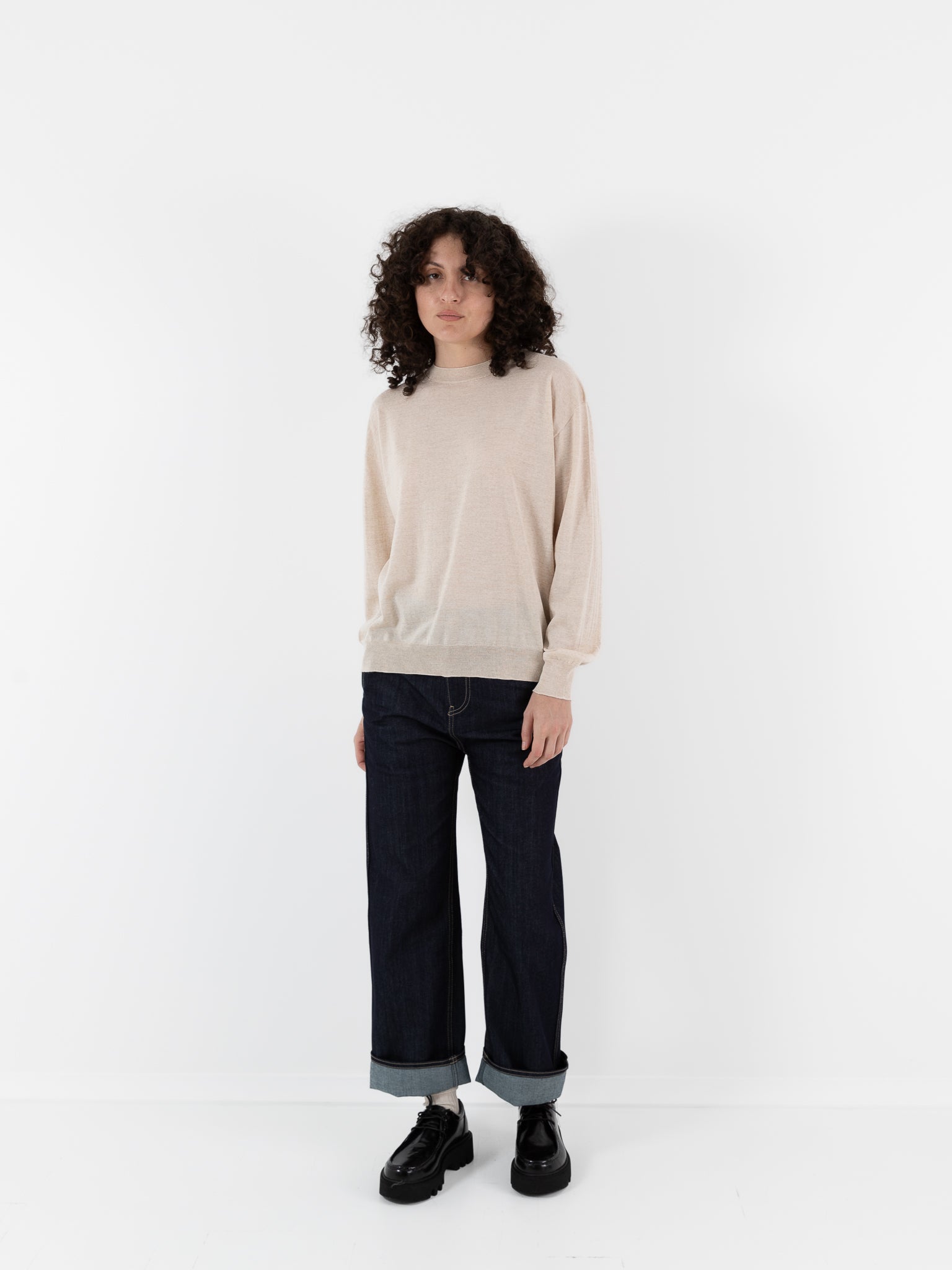 Sofie D'Hoore Muscat Sweater in Nude Melange - SOFIE D'HOORE at Worthwhile - shop SWEATER