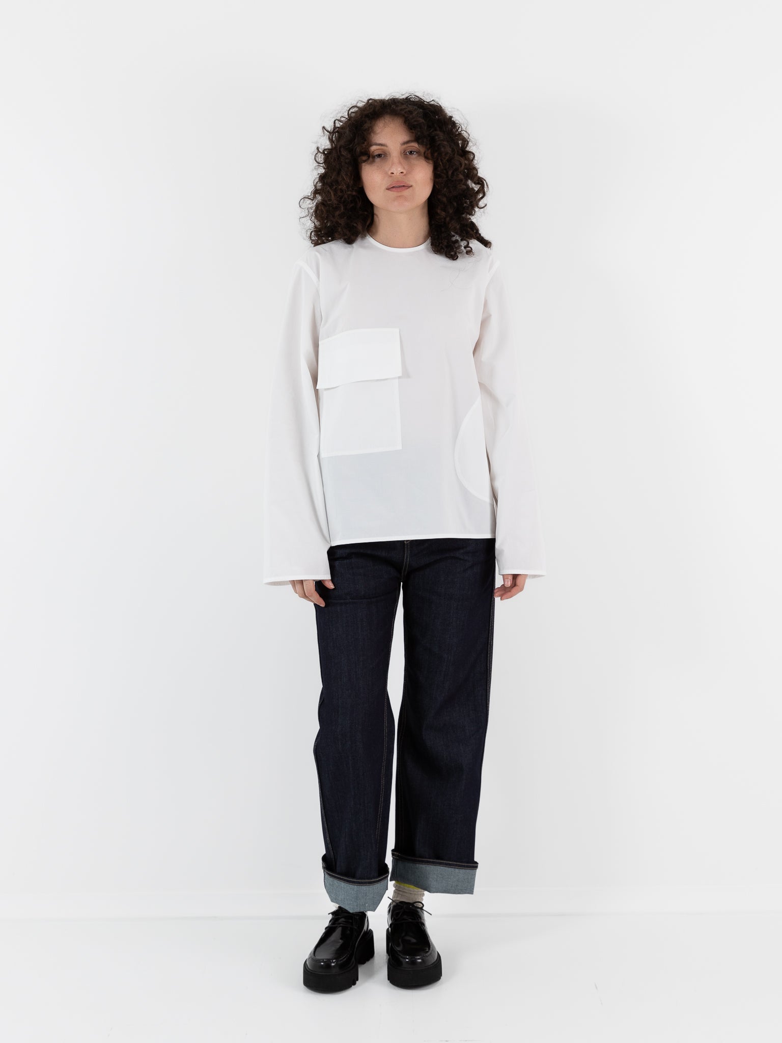 Sofie D'Hoore Balthus Shirt in White - SOFIE D'HOORE at Worthwhile - shop TOP
