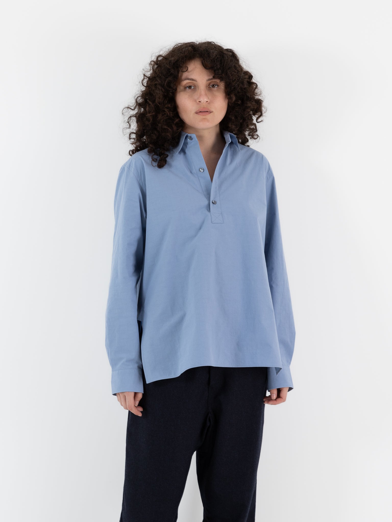 Sofie D'Hoore Beuys Shirt in Dolphin - SOFIE D'HOORE at Worthwhile - shop TOP