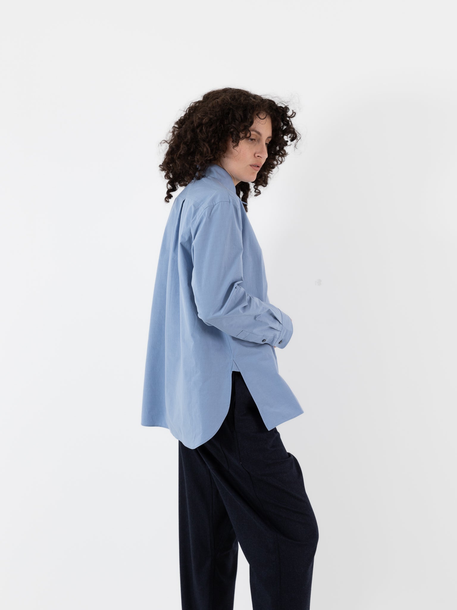 Sofie D'Hoore Beuys Shirt in Dolphin - SOFIE D'HOORE at Worthwhile - shop TOP