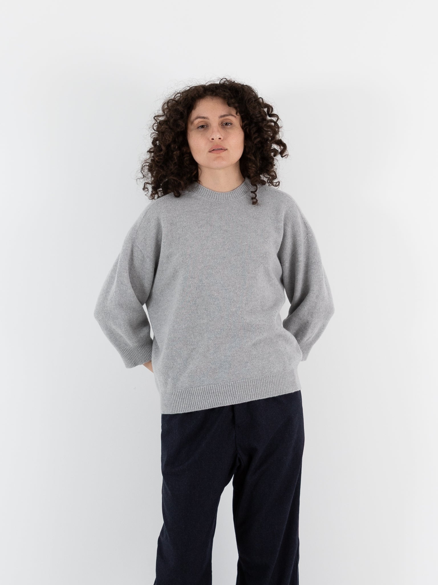 Sofie D'Hoore Mouse Sweater in Light Grey - SOFIE D'HOORE at Worthwhile - shop SWEATER