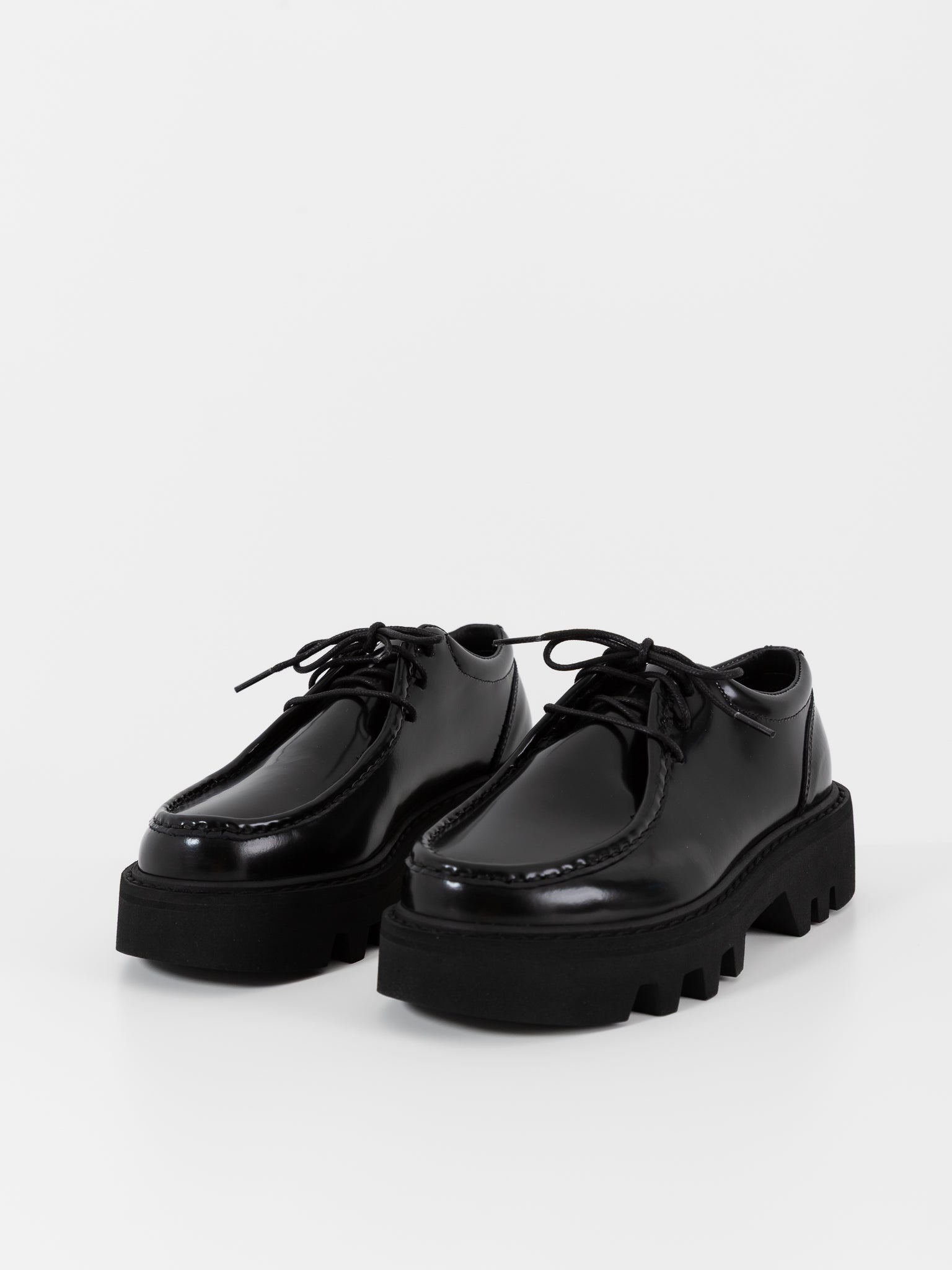Sofie D'Hoore Falcone Wallabee Shoes in Black - SOFIE D'HOORE at Worthwhile - shop SHOES